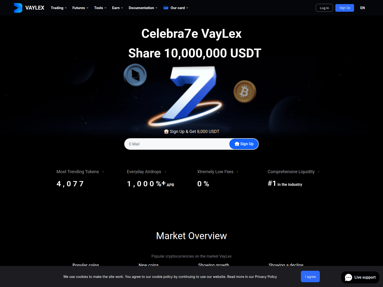 Screenshot of www.vaylex.com