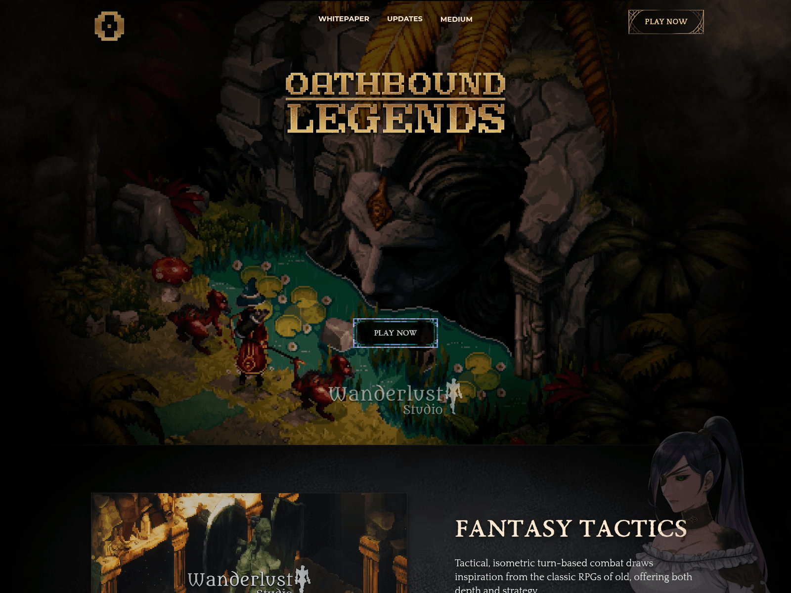 Screenshot of oathsaga.xyz