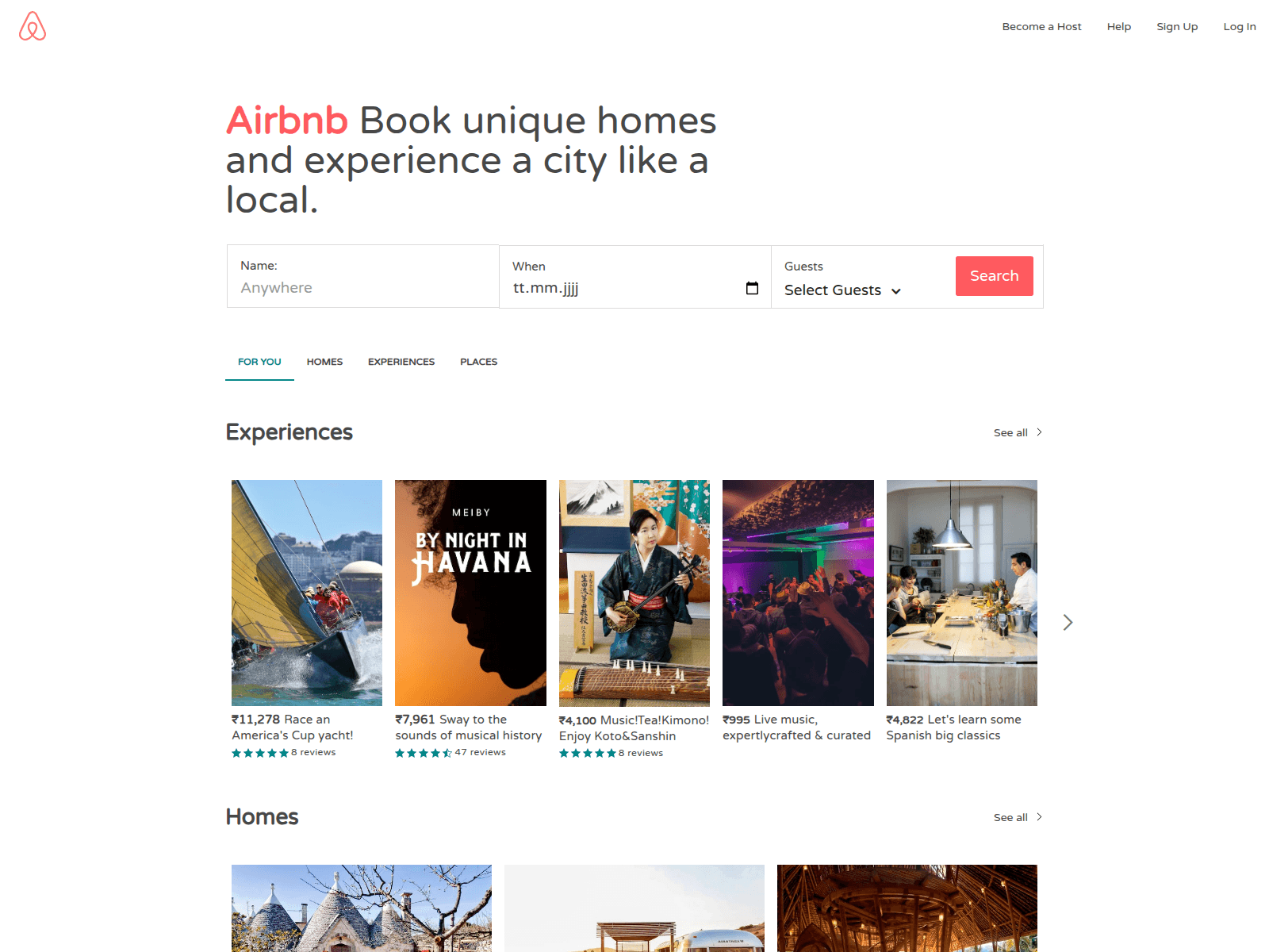 Screenshot of airbnb-1869ae.webflow.io