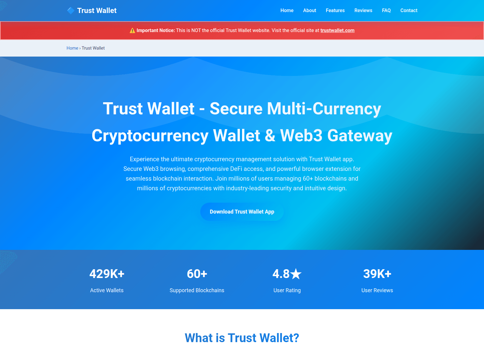 Screenshot of trust-tools.com