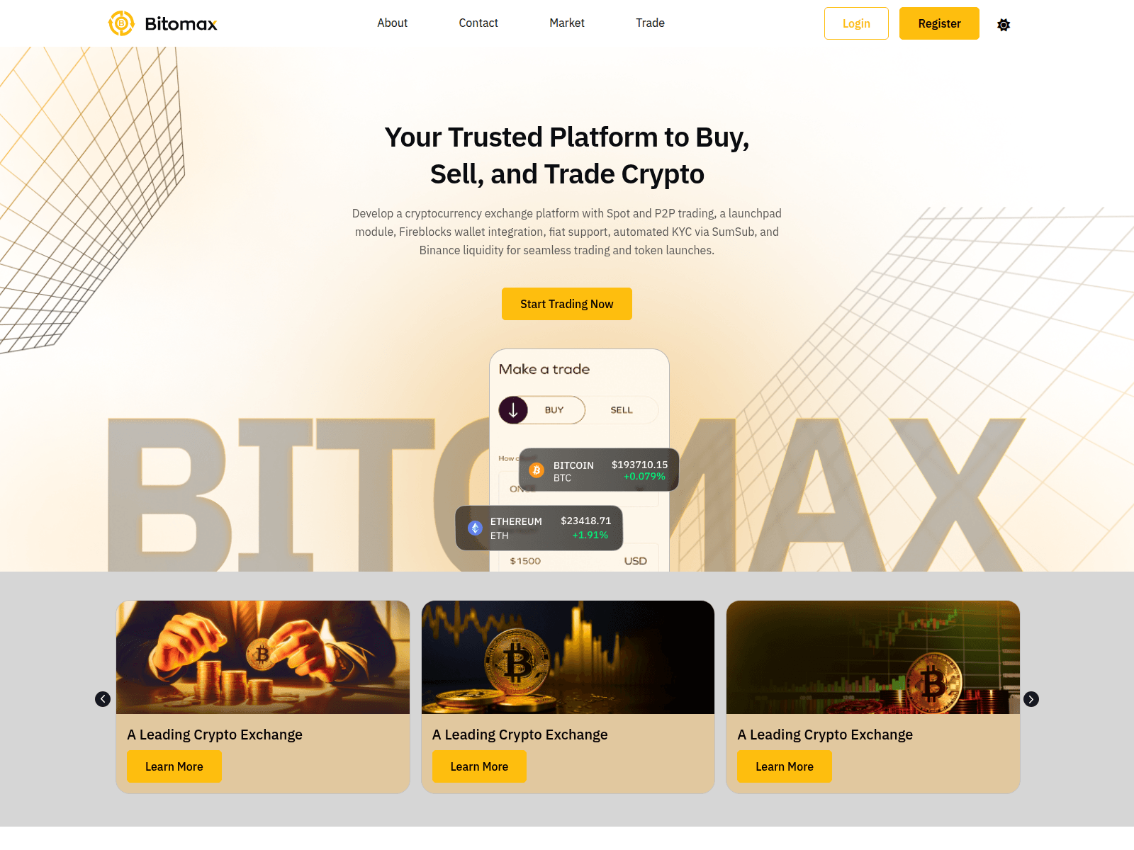Screenshot of bitomax.com