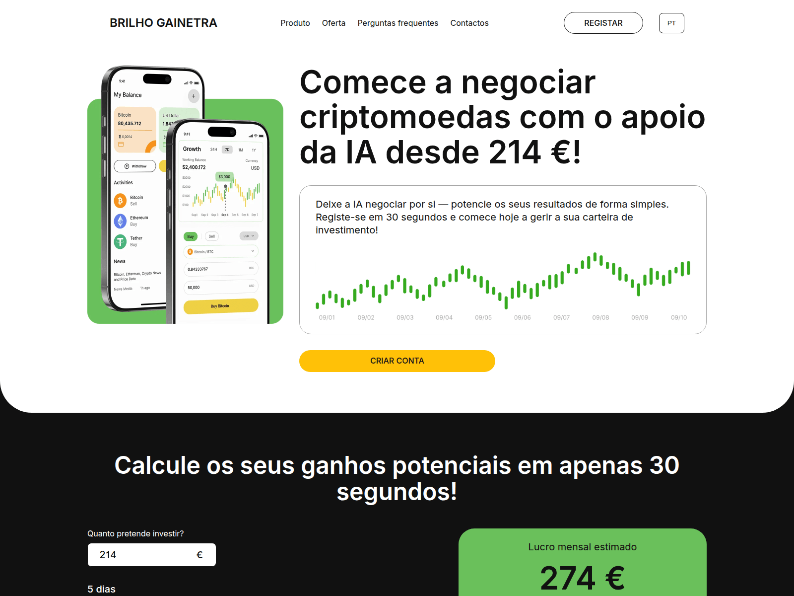 Screenshot of brilho-gainetra.com