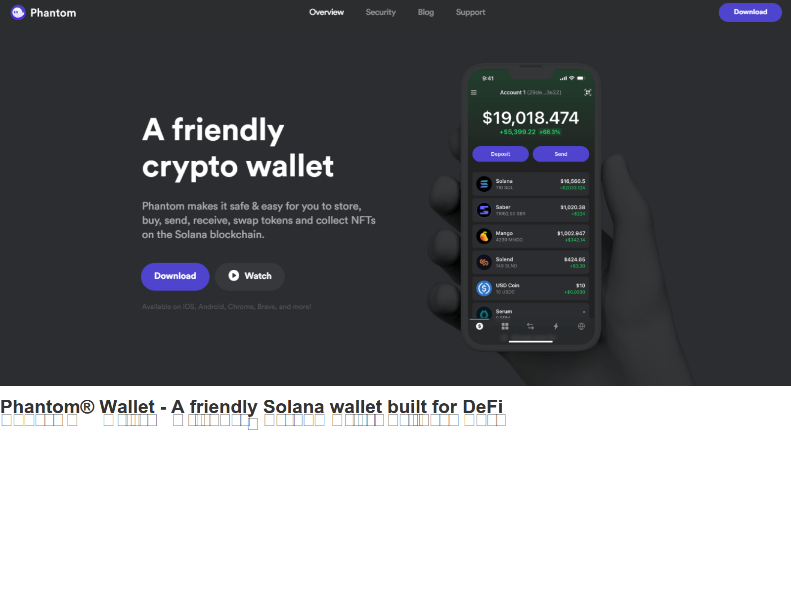 Screenshot of phantuwallett.webflow.io