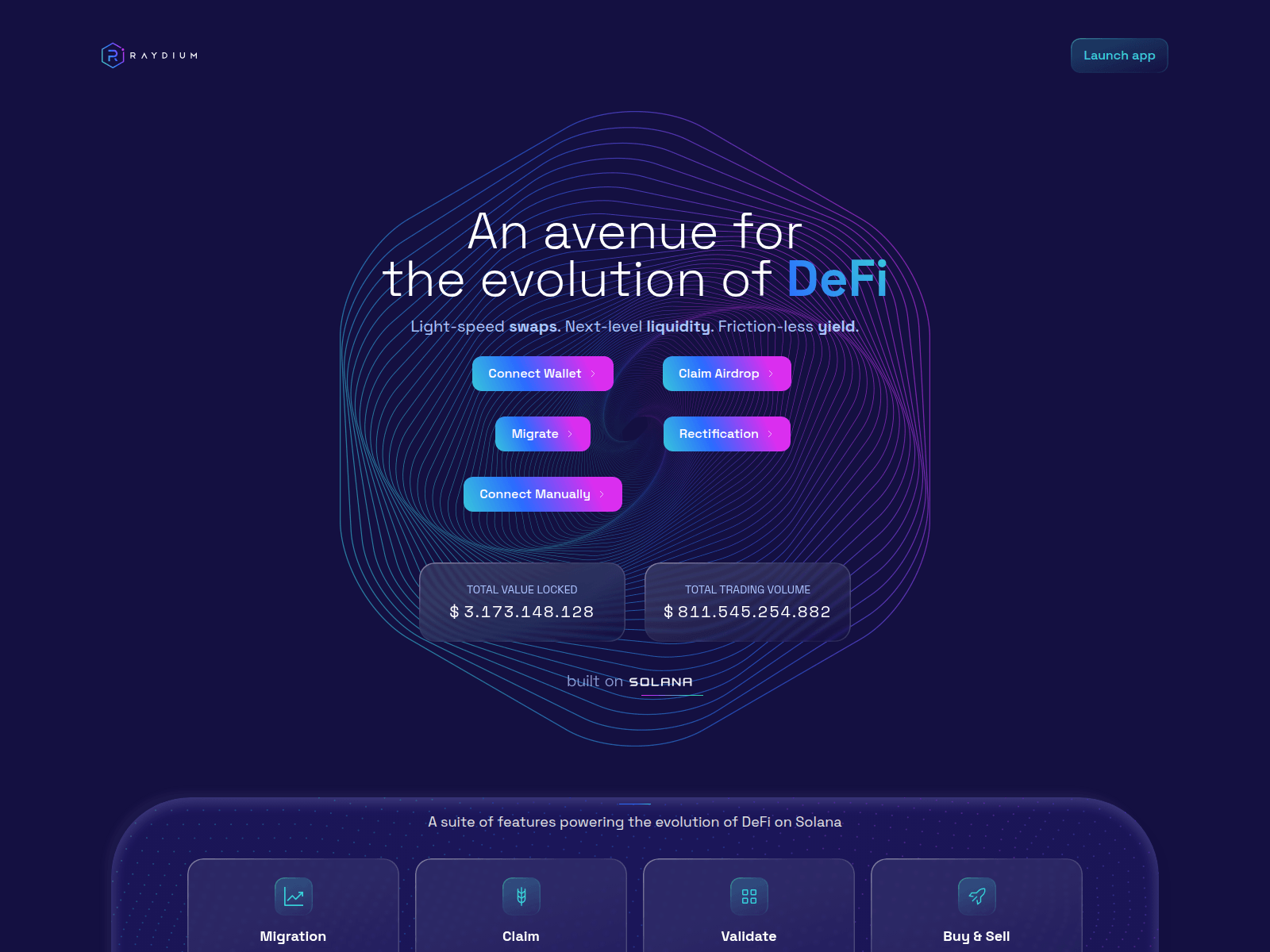 Screenshot of dappsol.live