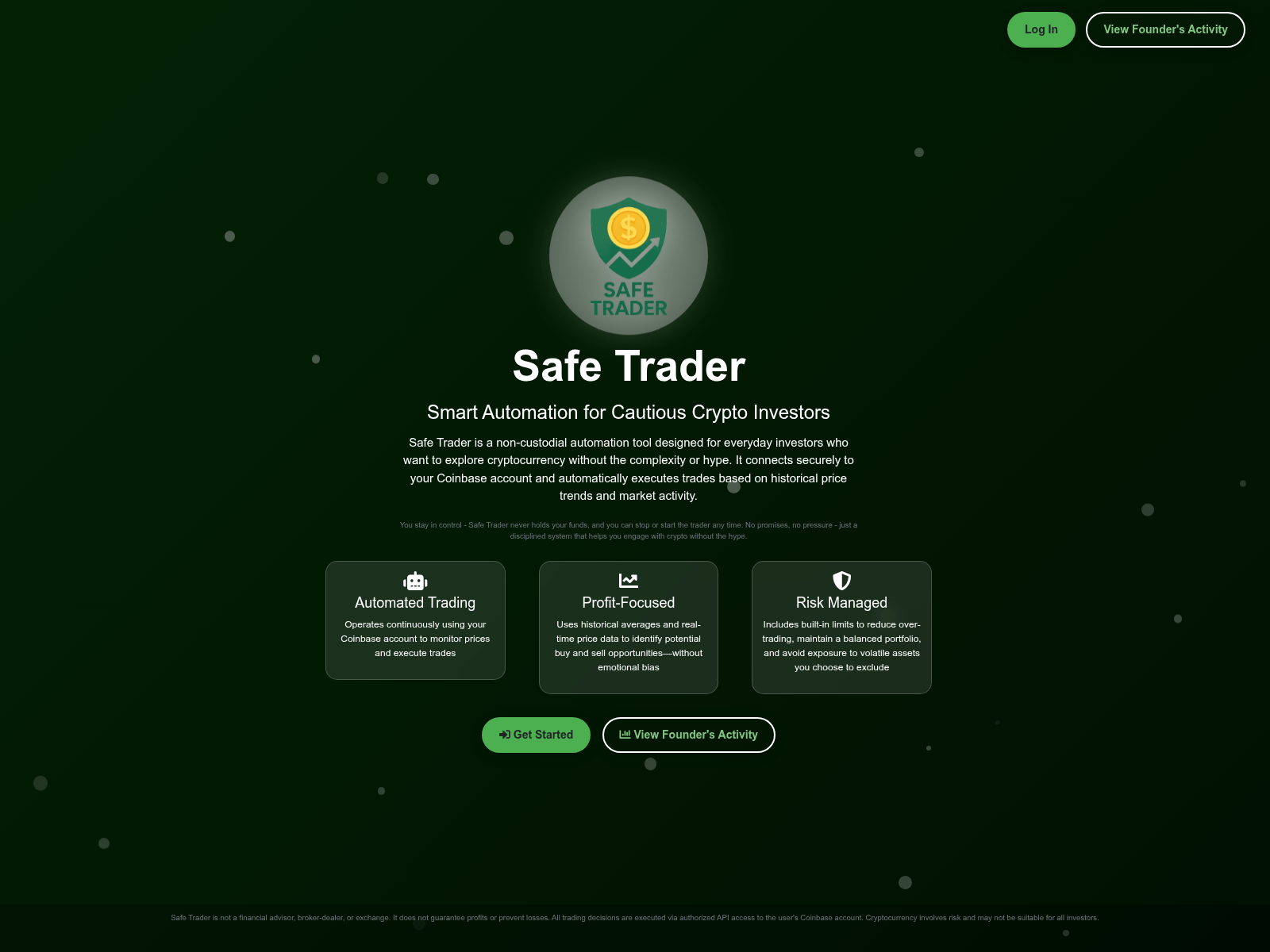Screenshot of qa.mysafetrader.us