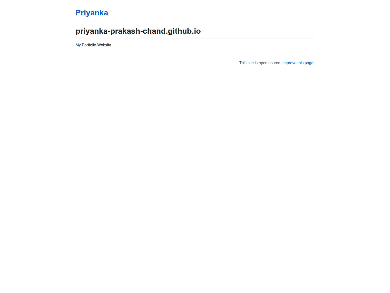 Screenshot of priyanka-prakash-chand.github.io
