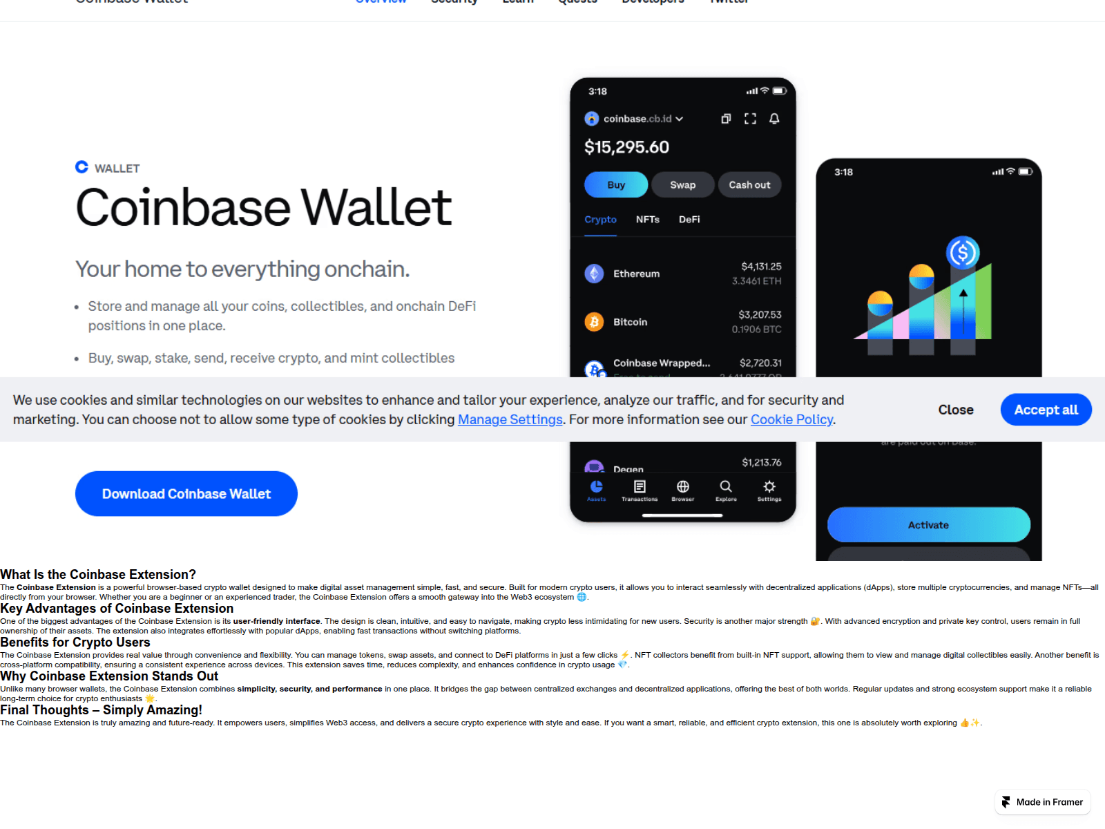 Screenshot of ex-base-coin.framer.website