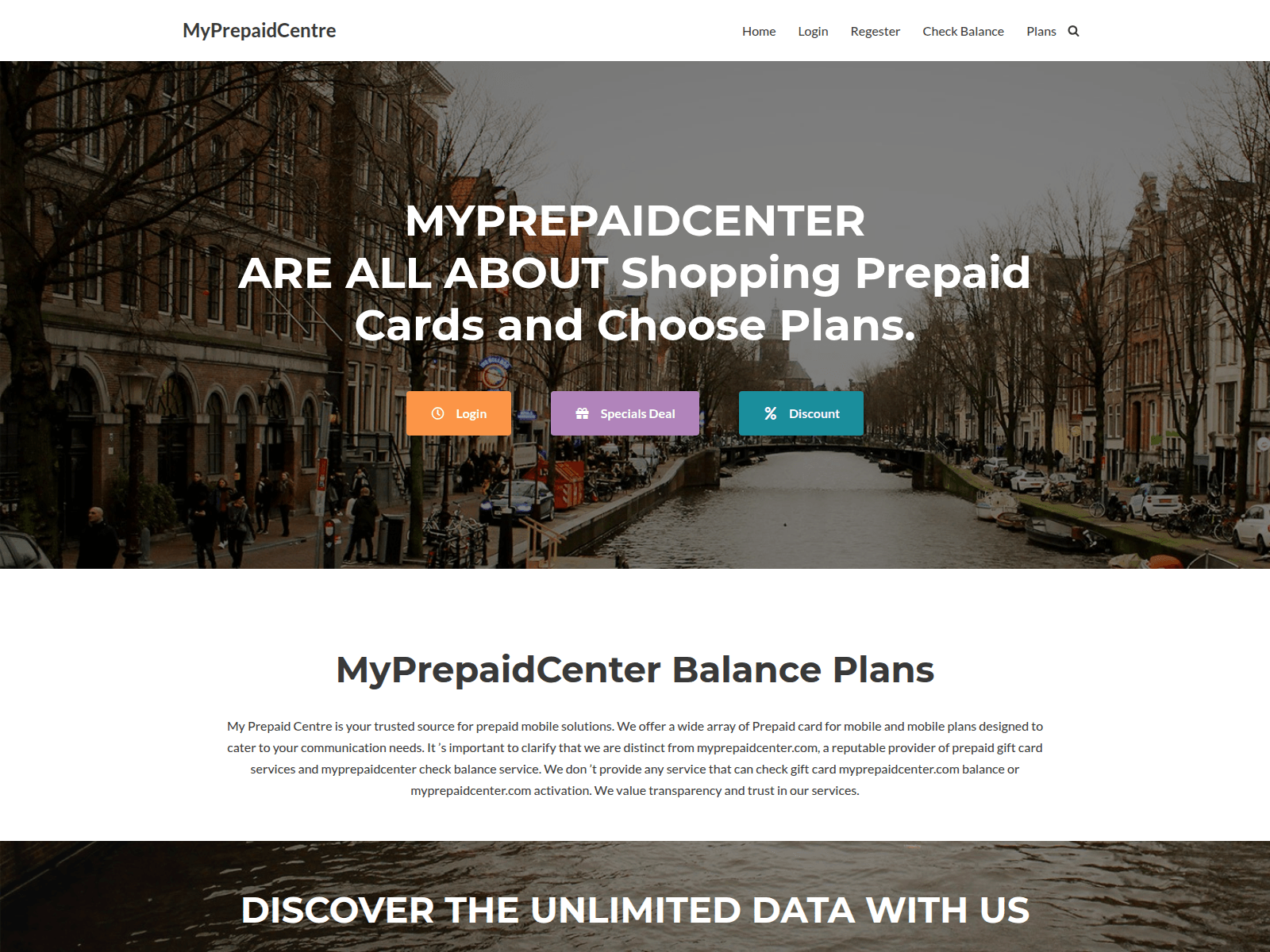 Screenshot of myprepaidcentre.net