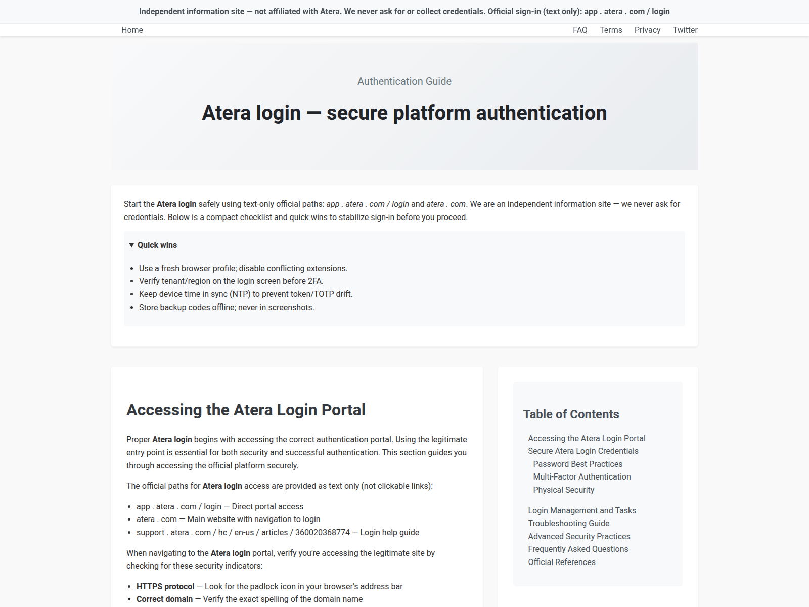 Screenshot of aterasig.com