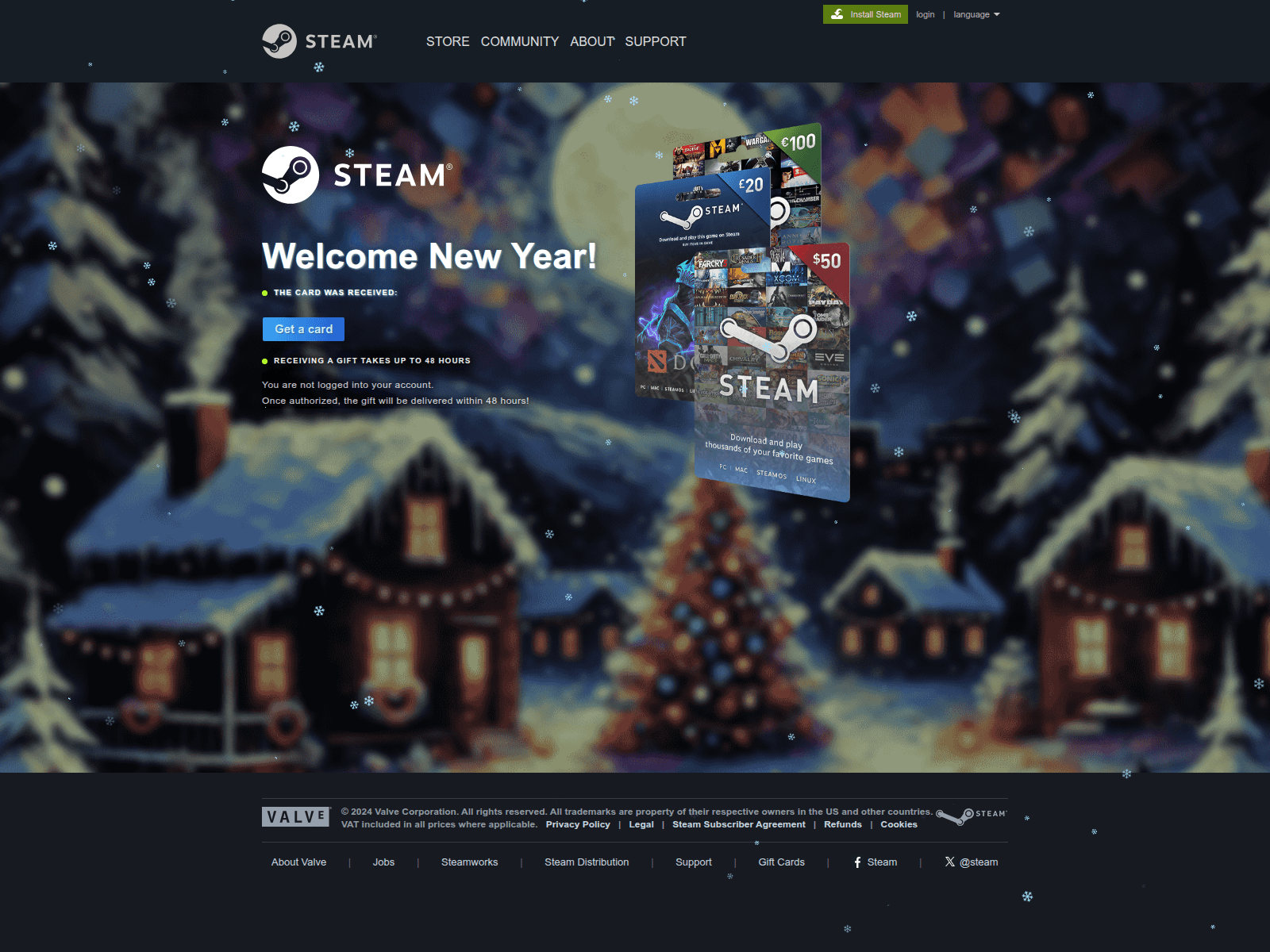 Screenshot of steam-winter.com
