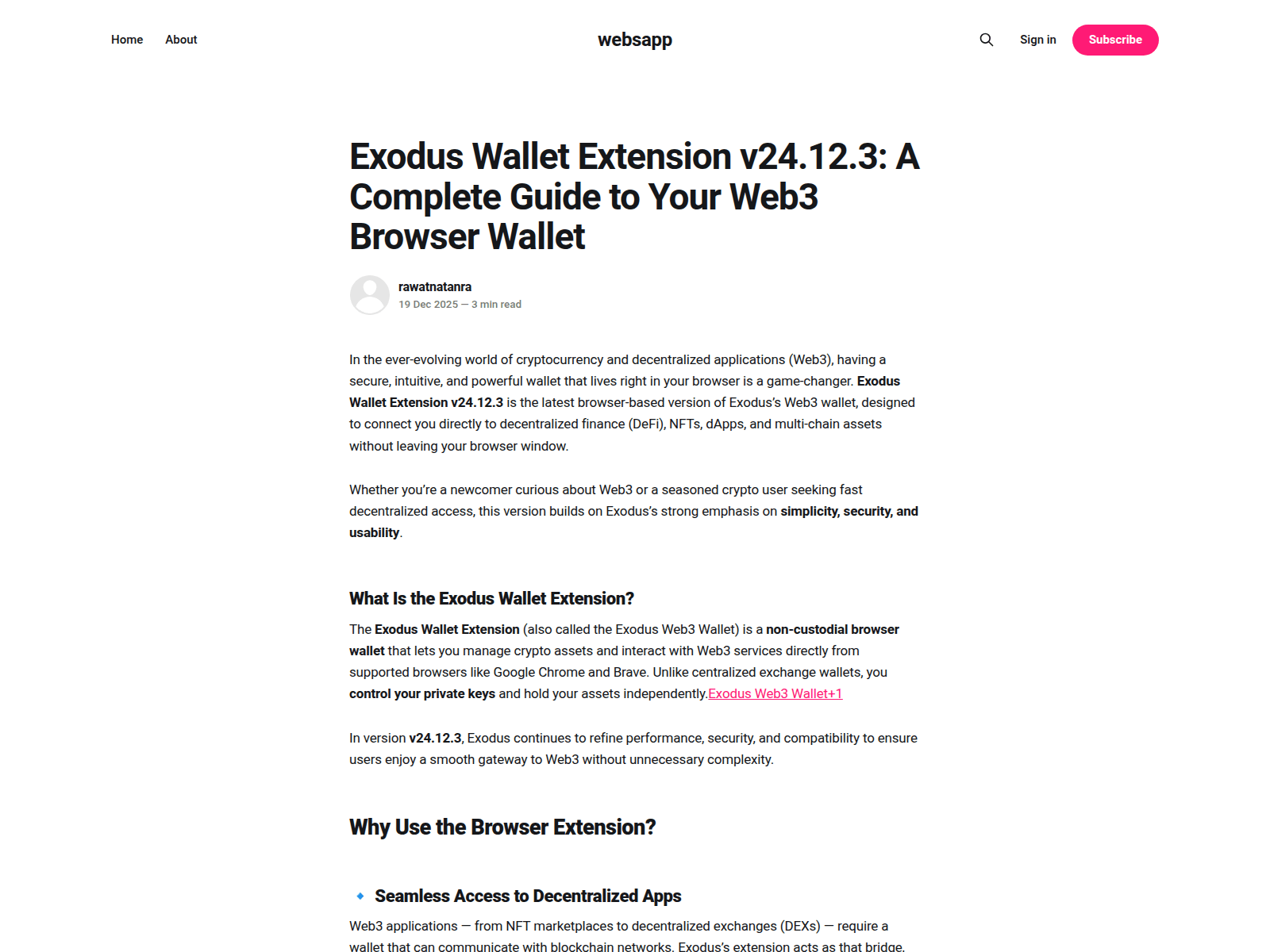 Screenshot of weblearn.ghost.io