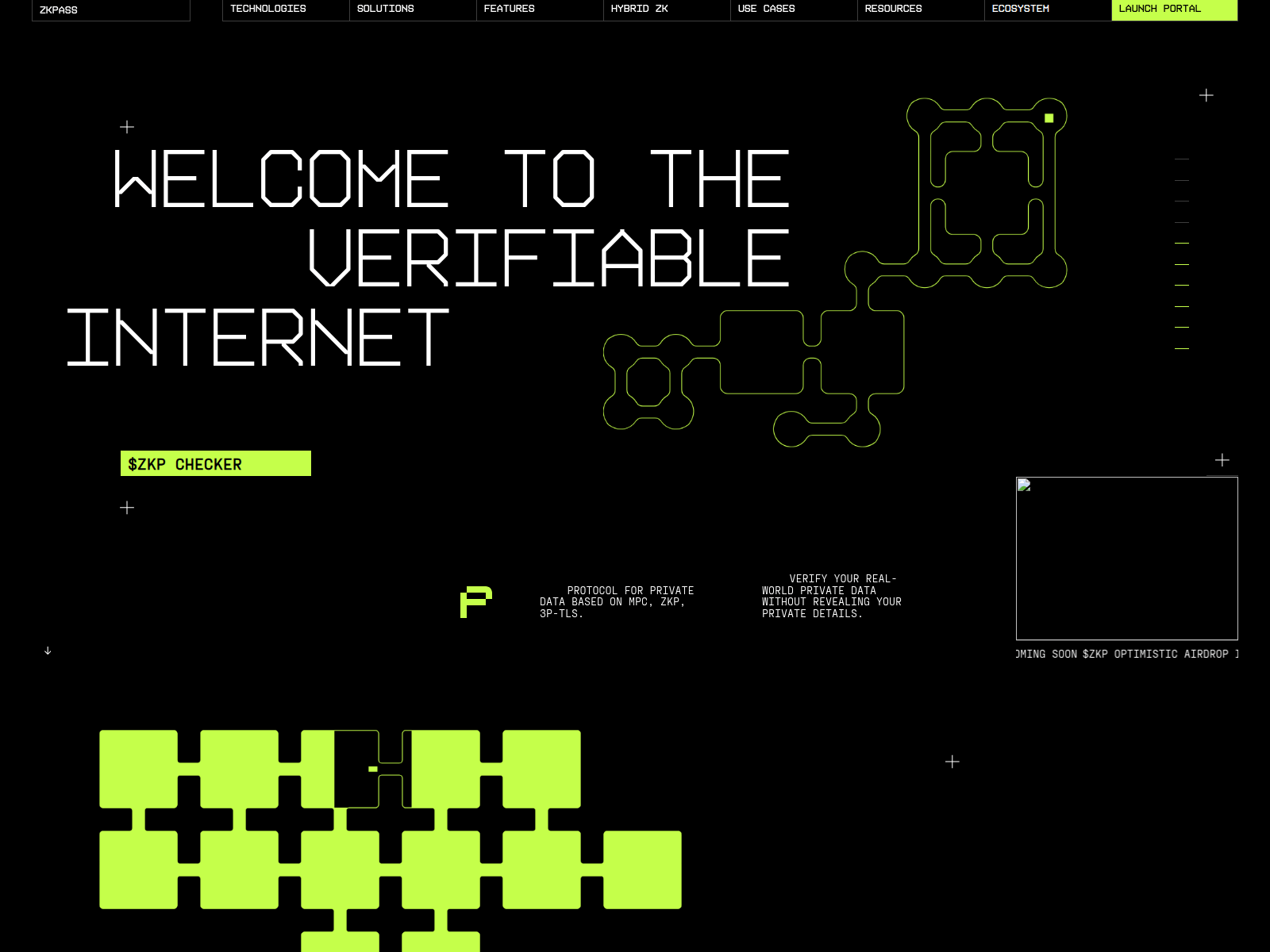 Screenshot of zklpass.org