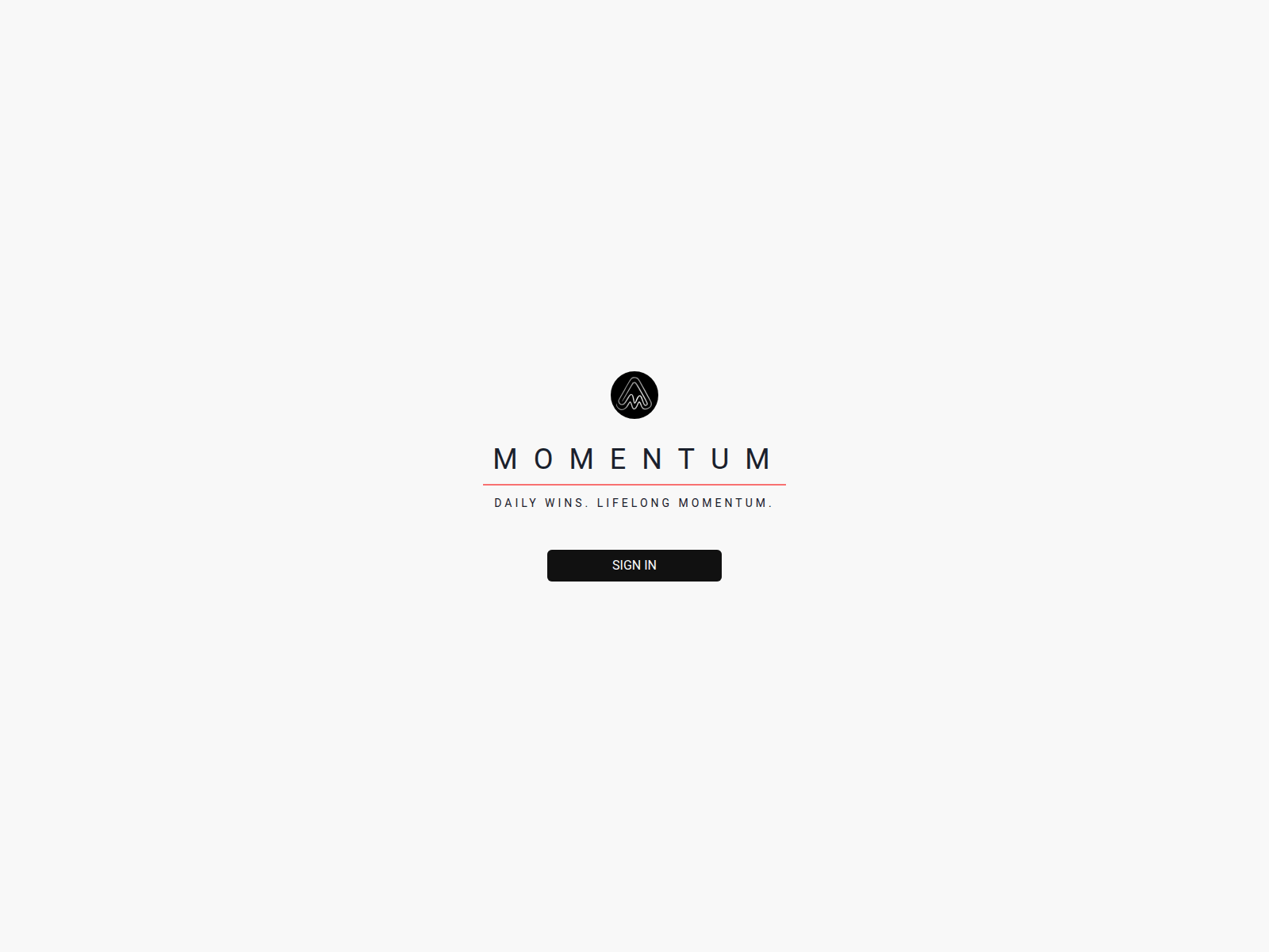 Screenshot of momentum-tracker.dev