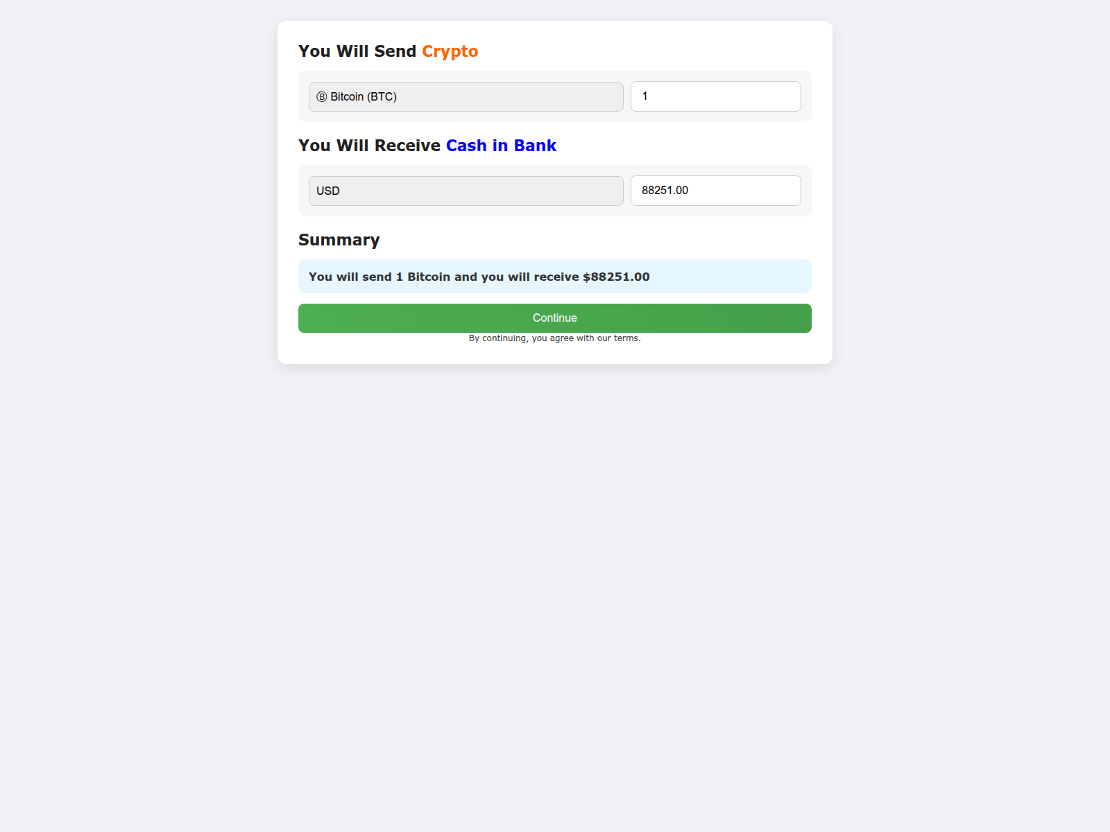 Screenshot of crypto-to-bank.com