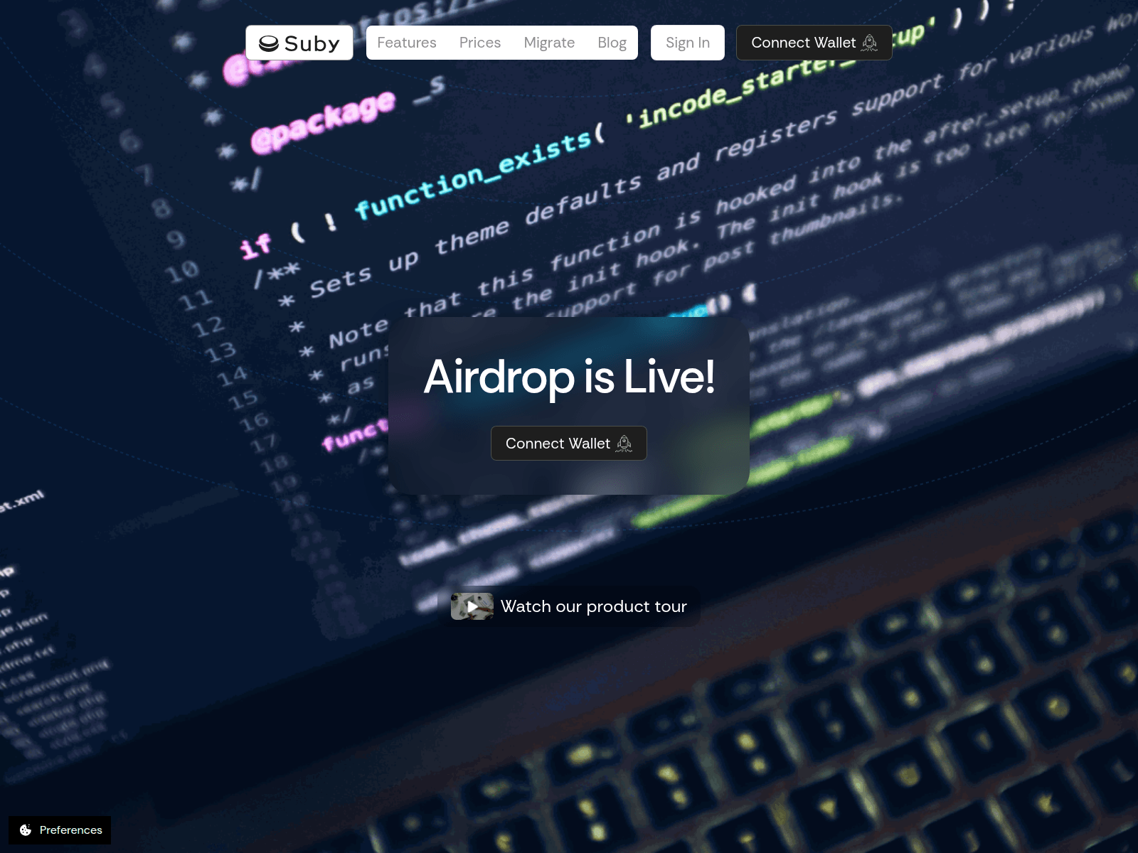 Screenshot of subydefi.com