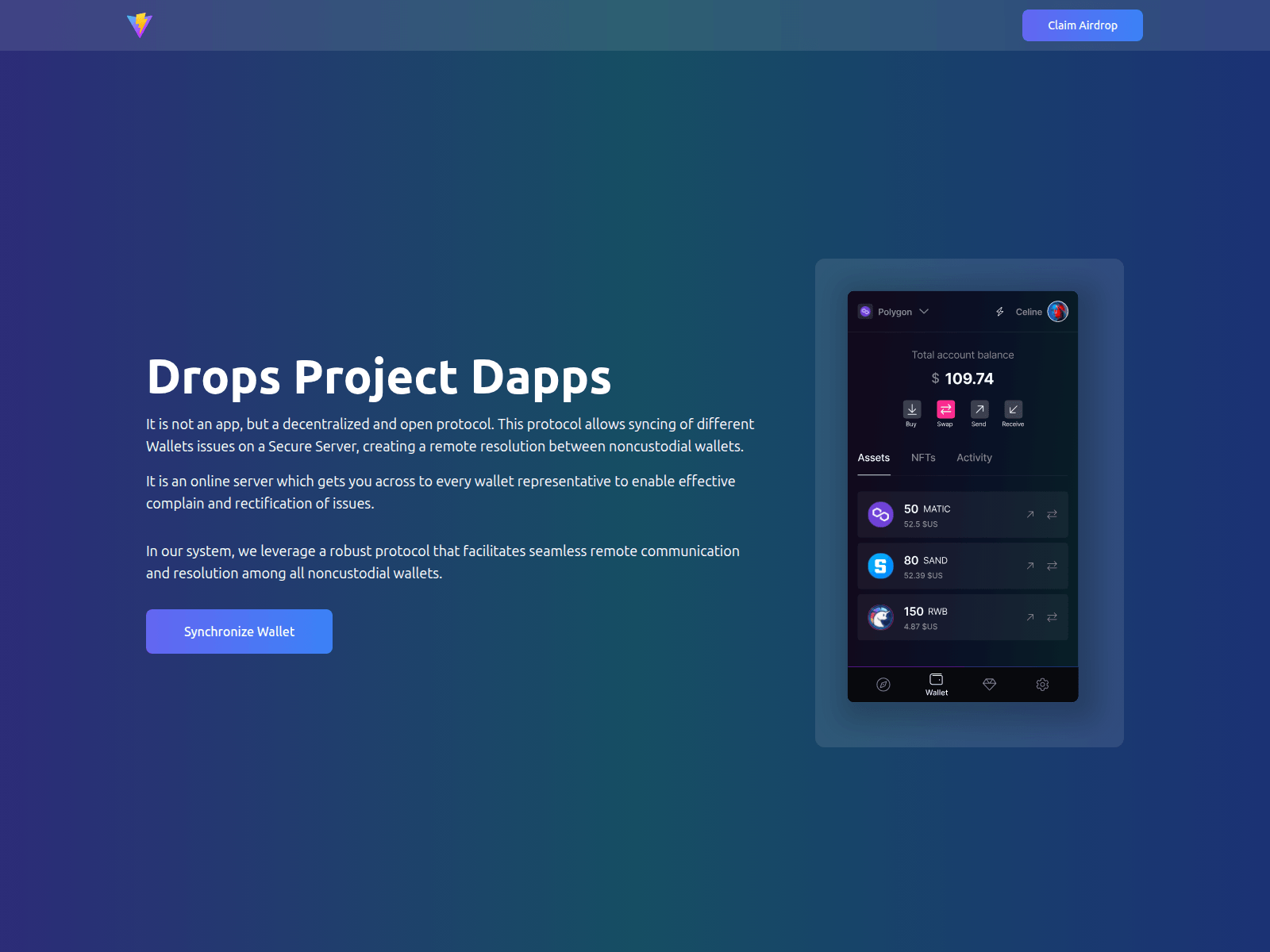 Screenshot of mainnetdappv2.pages.dev