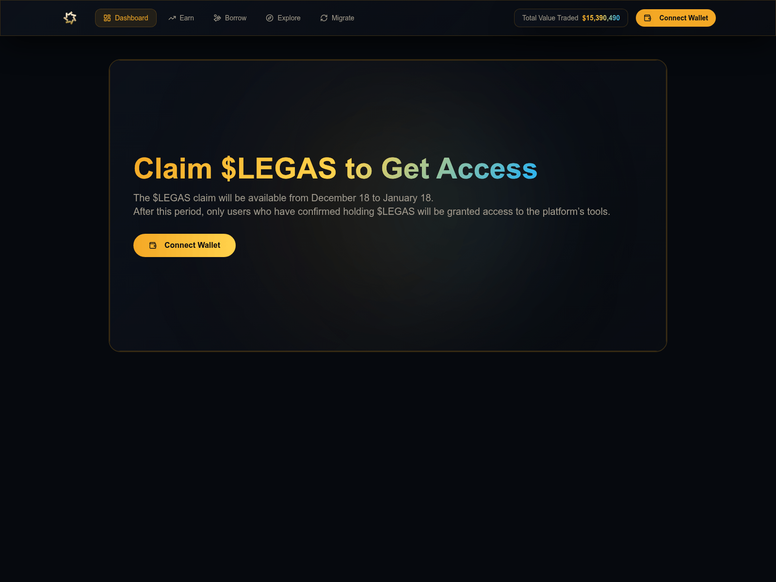 Screenshot of legastrade.com/dashboard