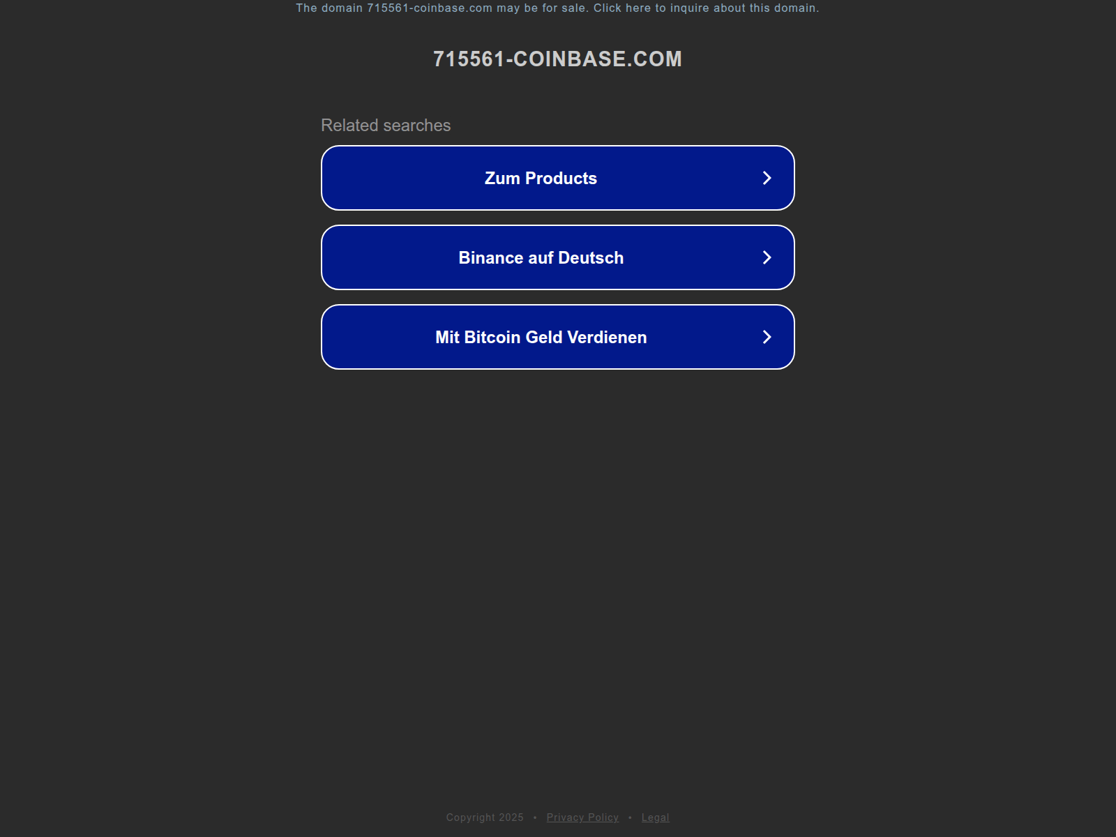 Screenshot of ww25.715561-coinbase.com