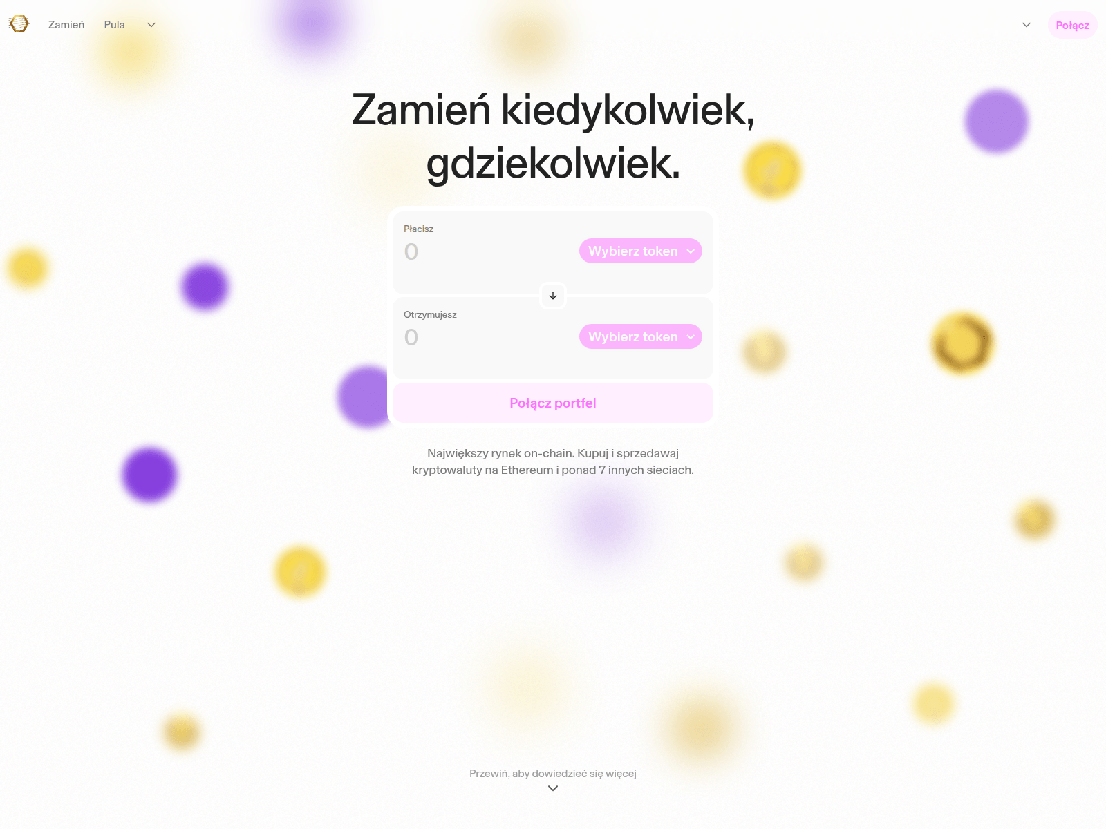 Screenshot of swap.zicodao.io