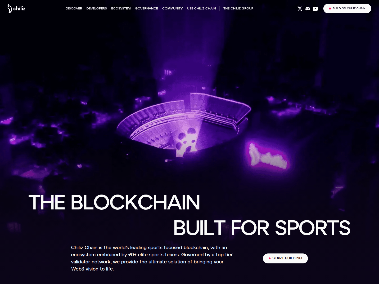 Screenshot of chiliz.io