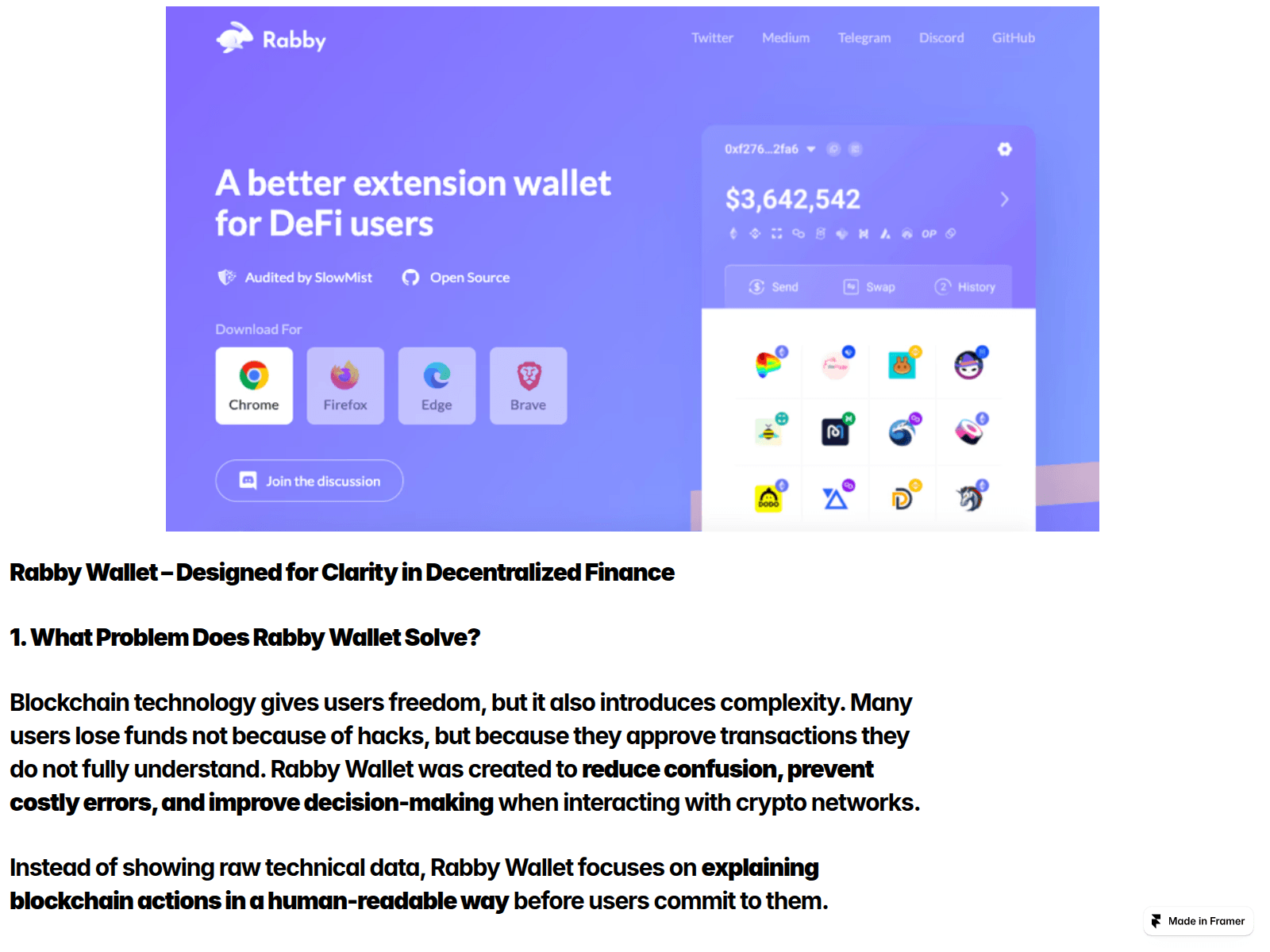 Screenshot of secure-rabby-assk.framer.media