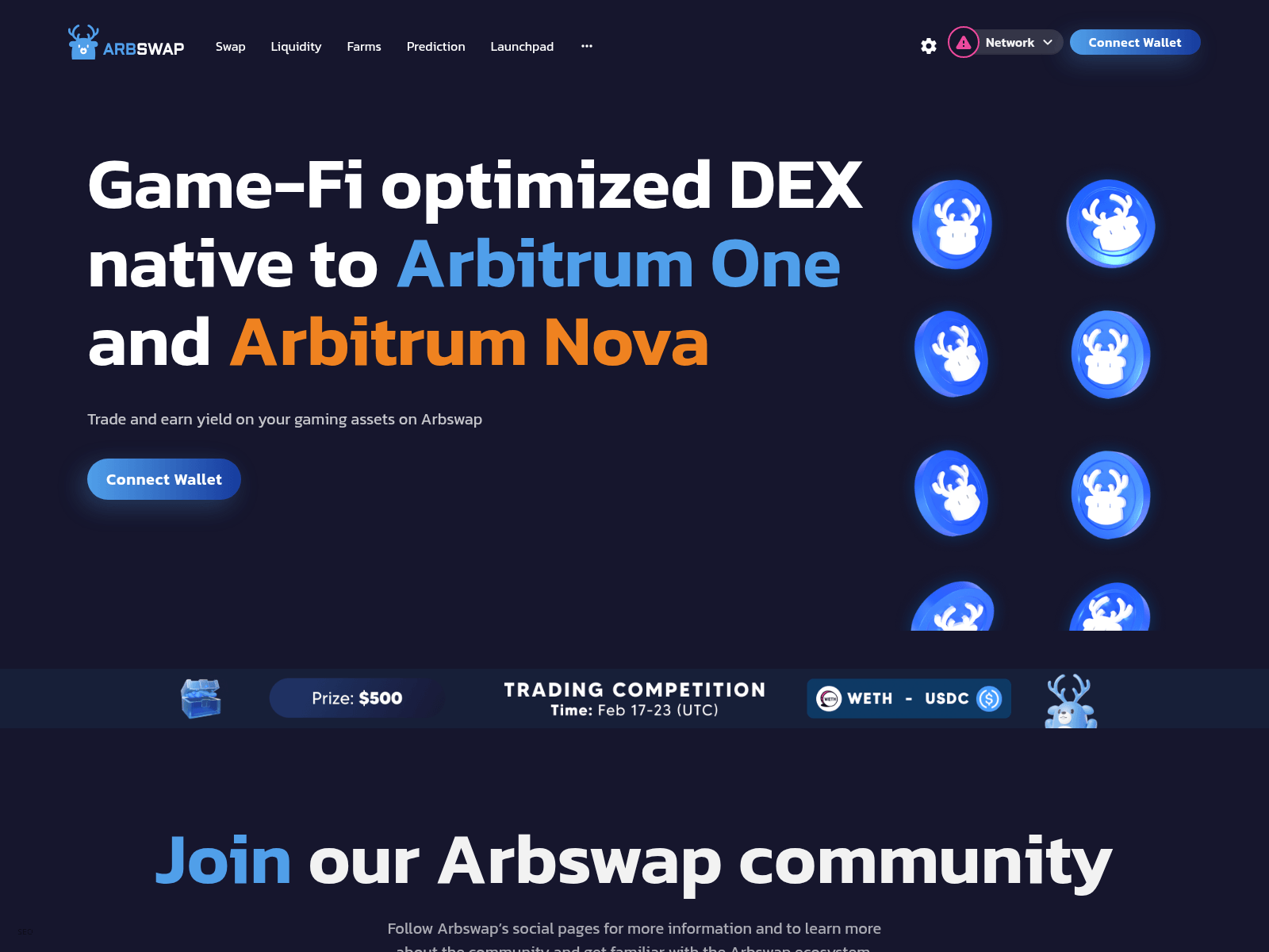 Screenshot of arbswap.pro