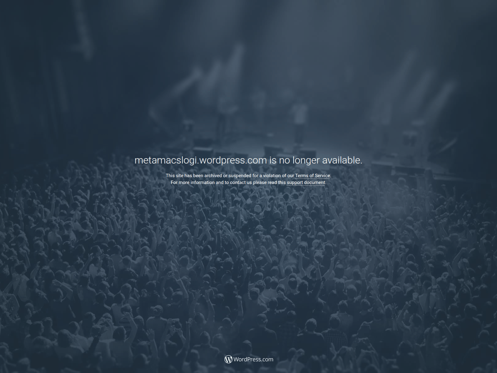 Screenshot of metamacslogi.wordpress.com