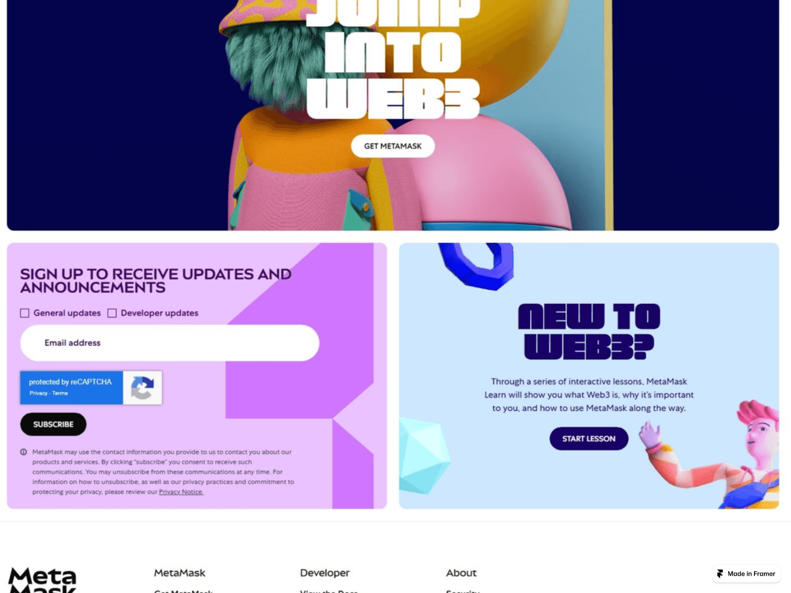 Screenshot of auth-mitamaskio.framer.ai