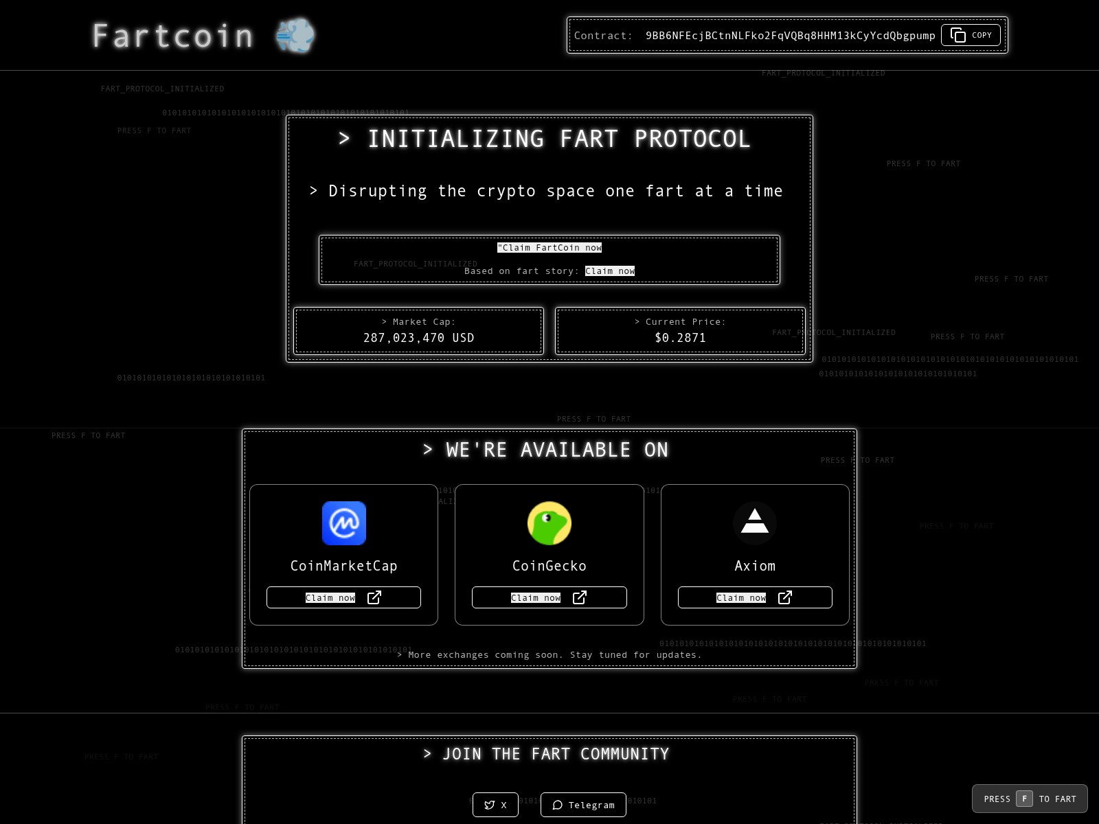 Screenshot of fart-dev.info