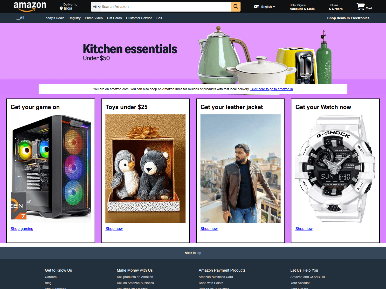 Screenshot of amazon-tau-ecru.vercel.app