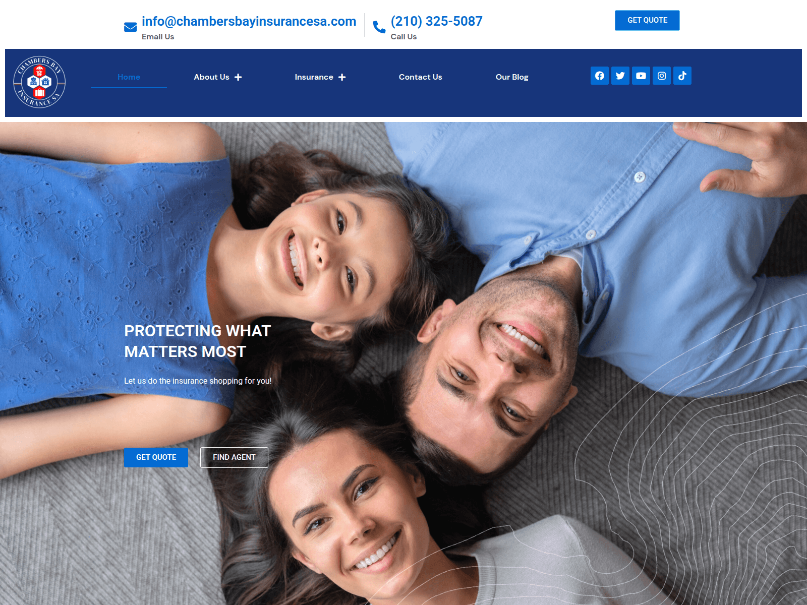 Screenshot of chambersbayinsurancesa.com