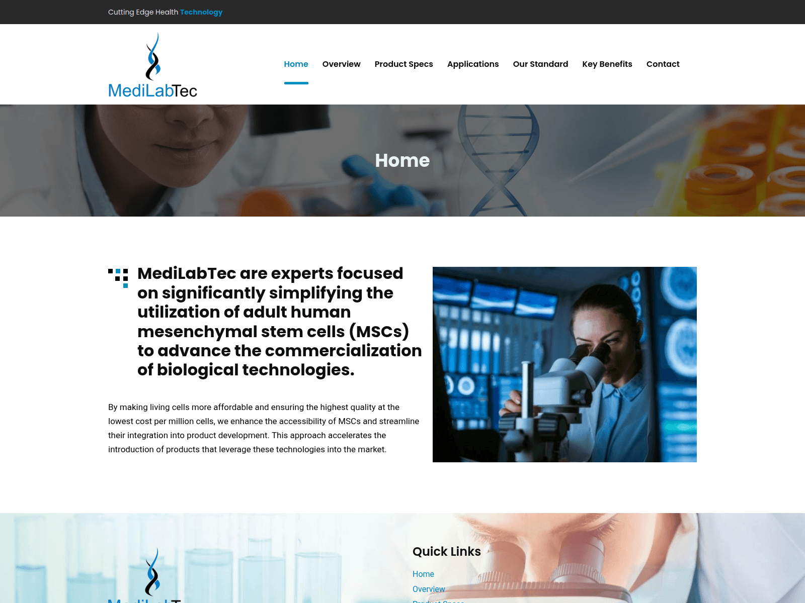 Screenshot of medilabtec.com