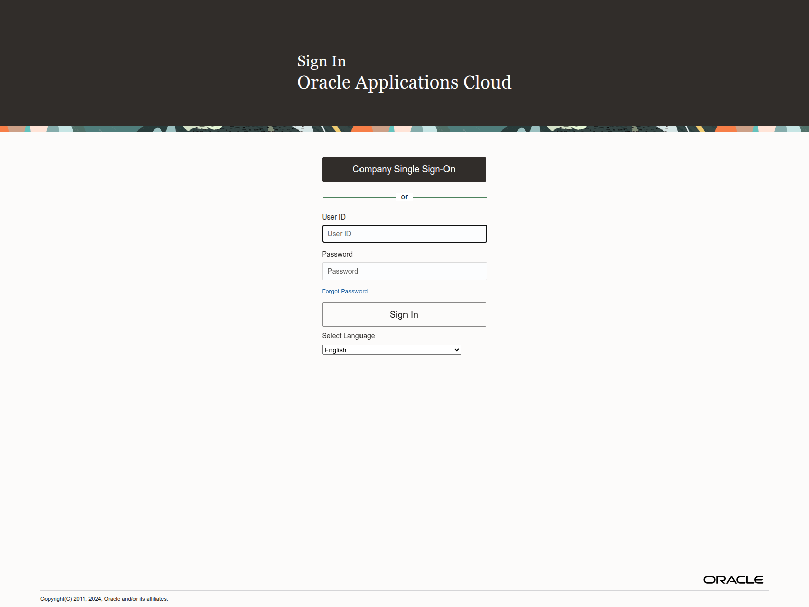 Screenshot of fa-etbx-saasfaprod1.fa.ocs.oraclecloud.com