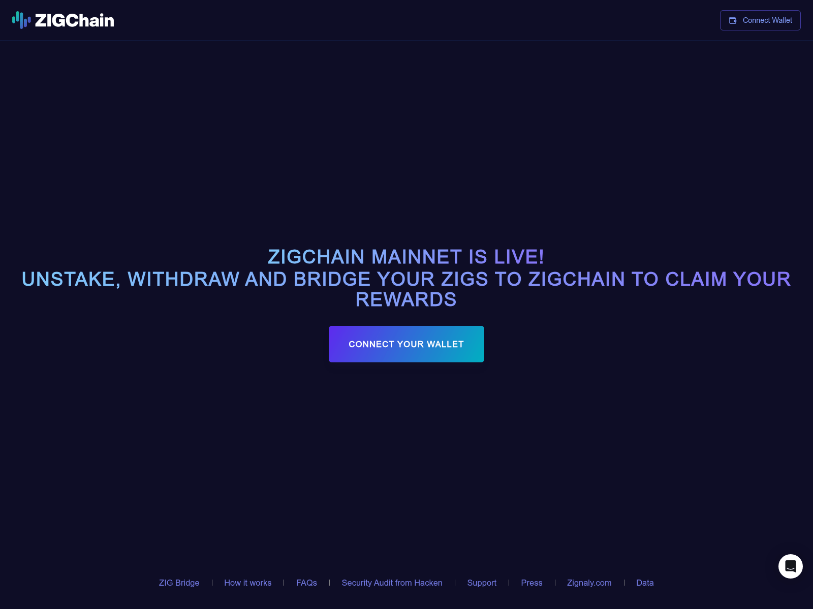 Screenshot of zigchain.mom