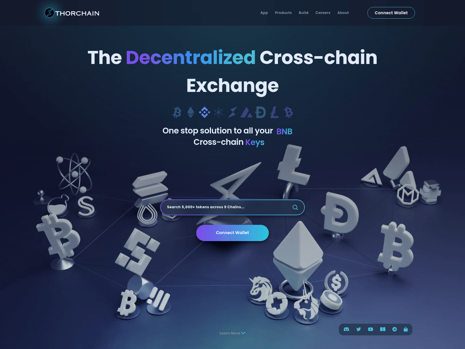 Screenshot of thorchain-dapps.live