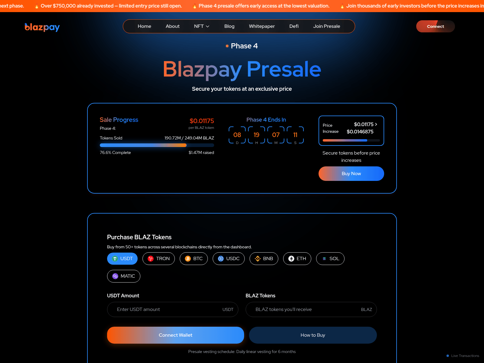 Screenshot of blazpay.co
