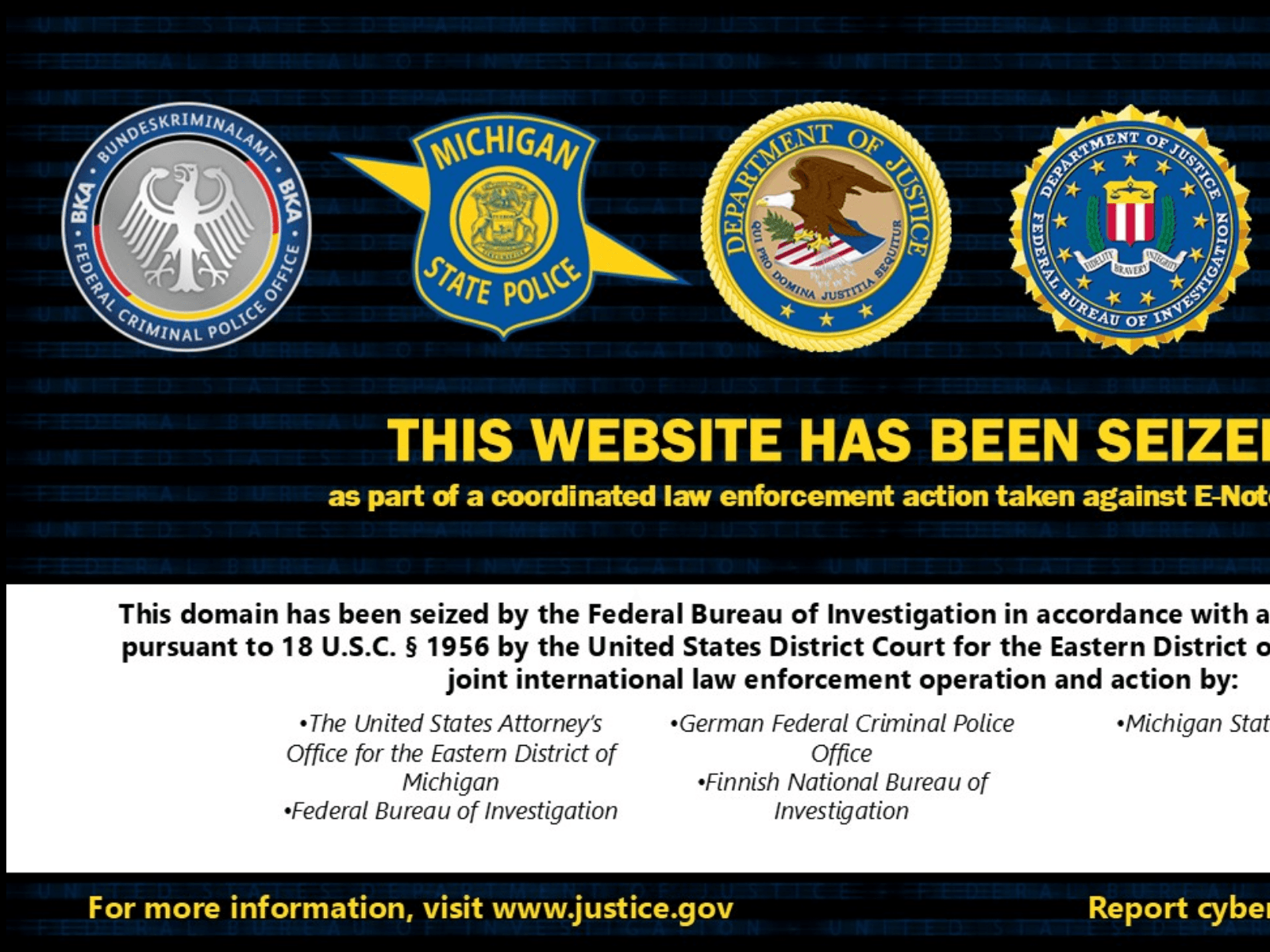 Screenshot of e-note.com