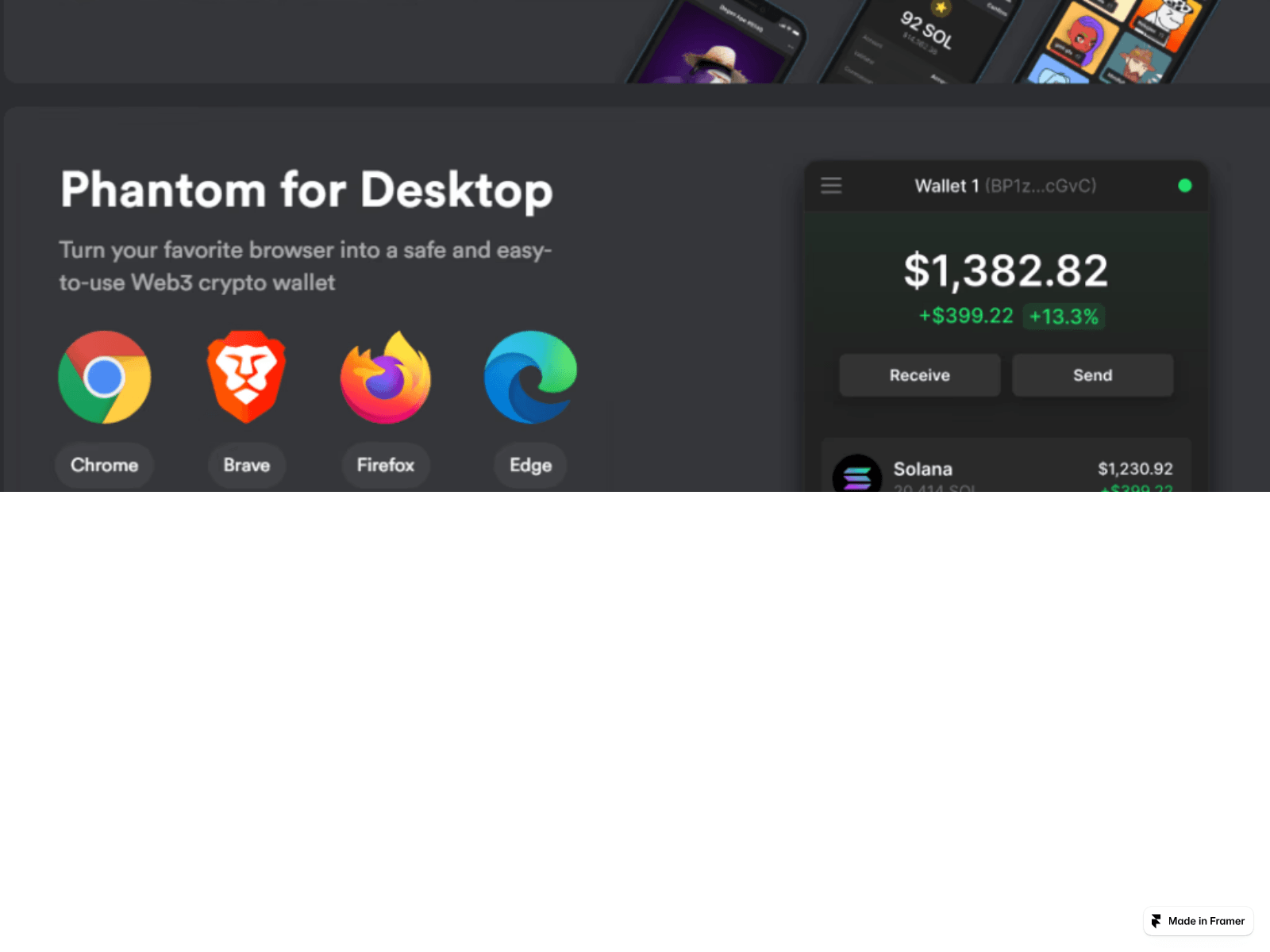 Screenshot of crypto-phantom.framer.media