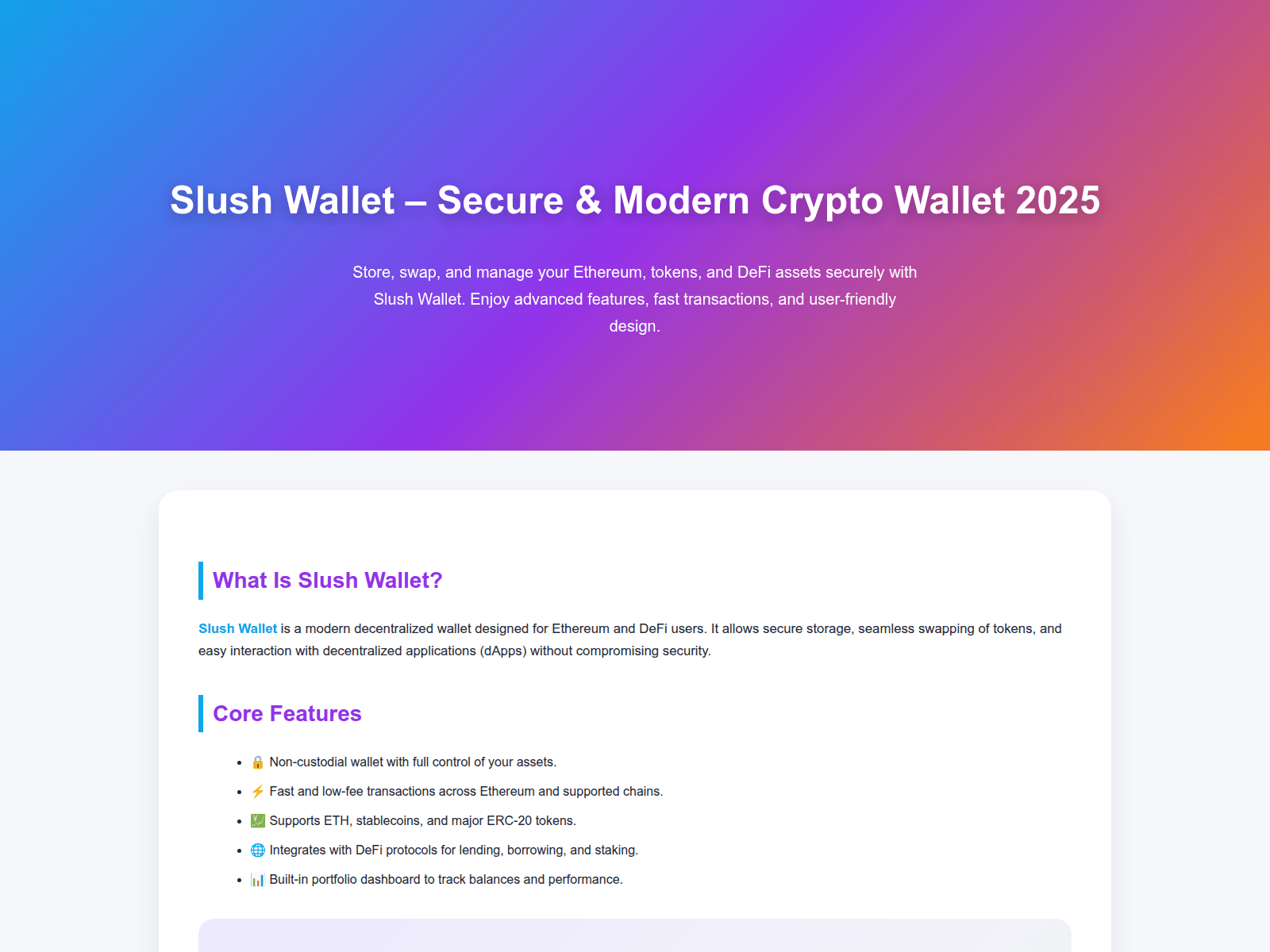 Screenshot of webs-slush-wallet.pages.dev