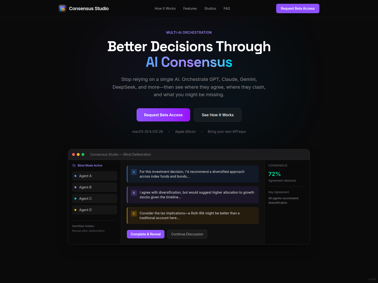Screenshot of consensusstudio.app