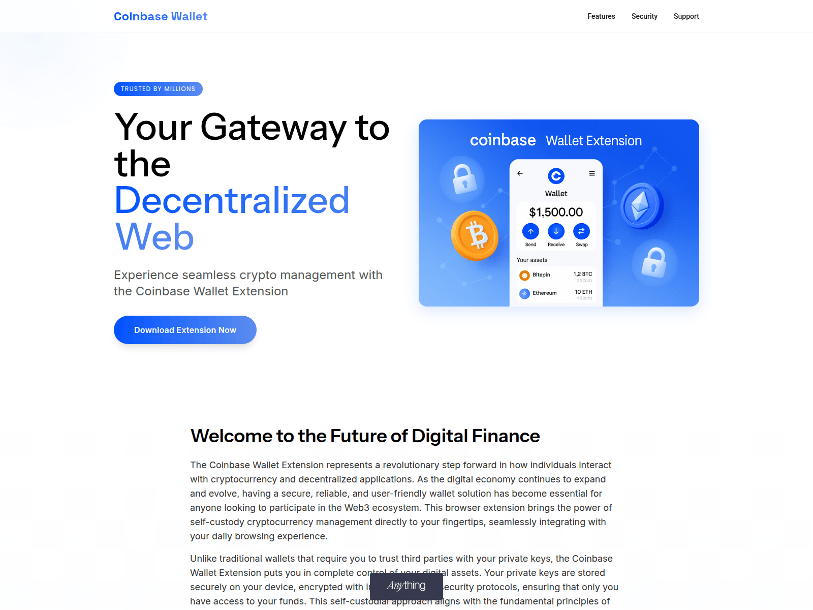 Screenshot of coinbasewalletextensonweb3.created.app