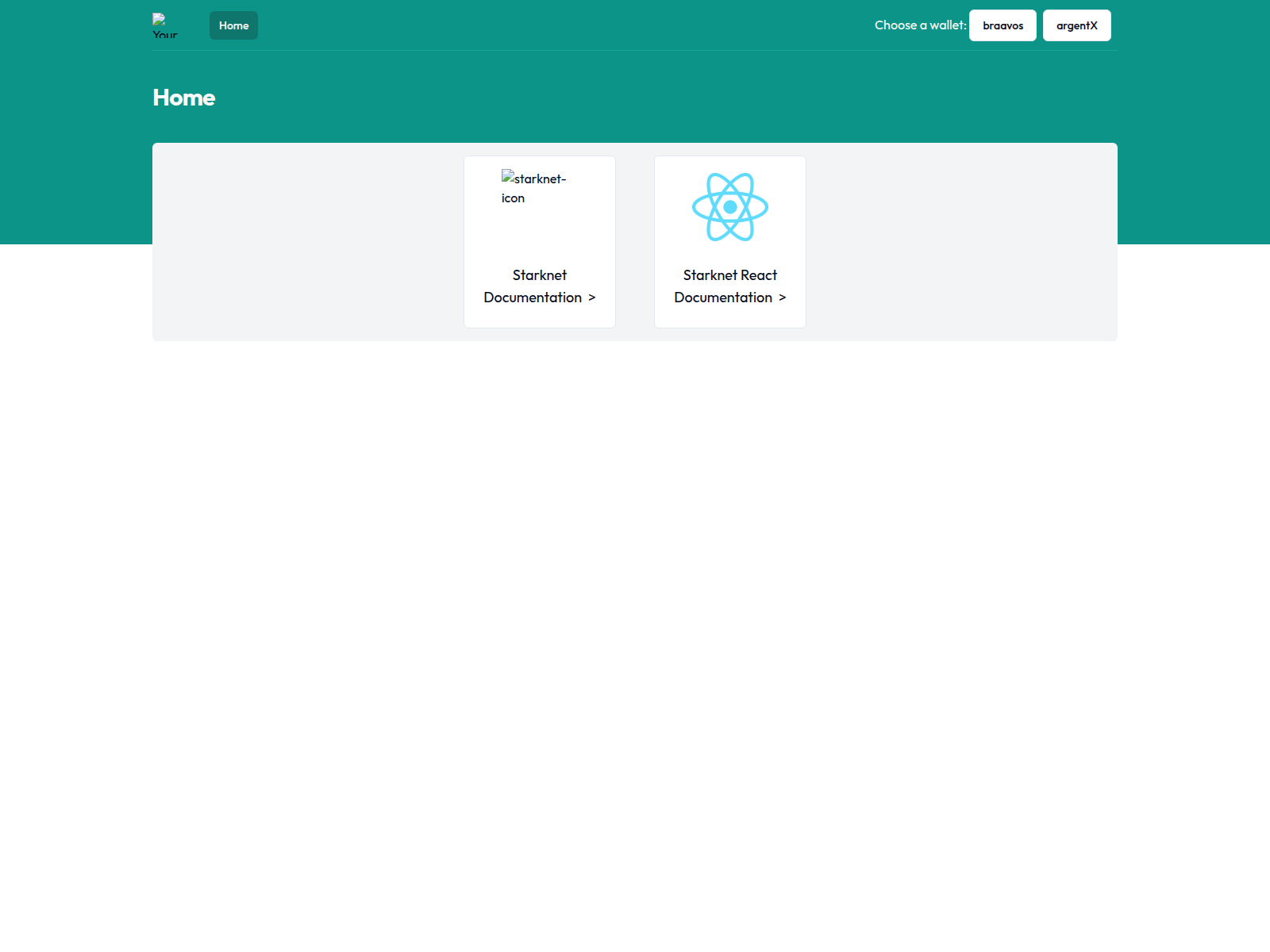 Screenshot of starknet-project-starter.vercel.app