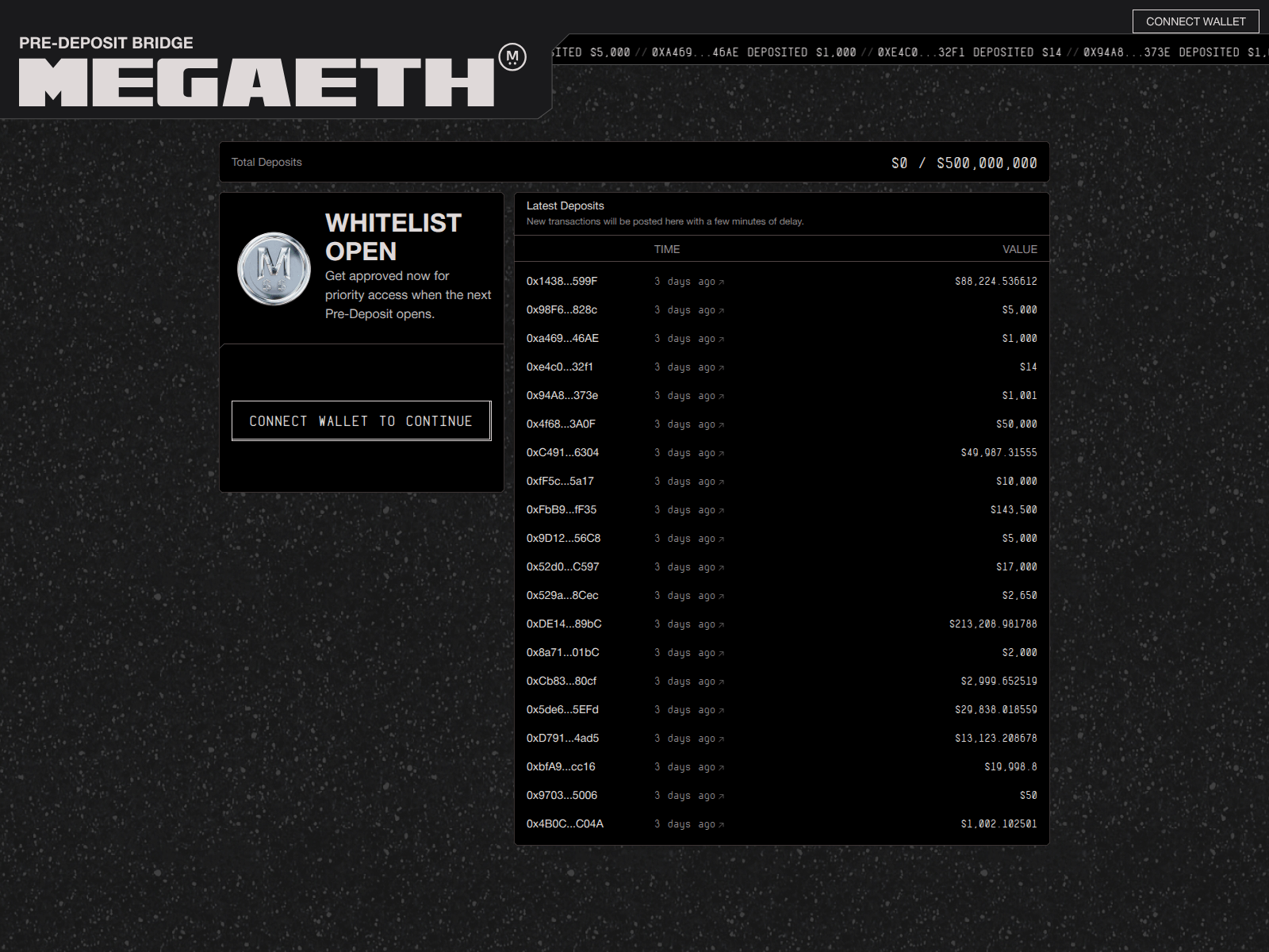 Screenshot of whitelist.priority-megaeth.com