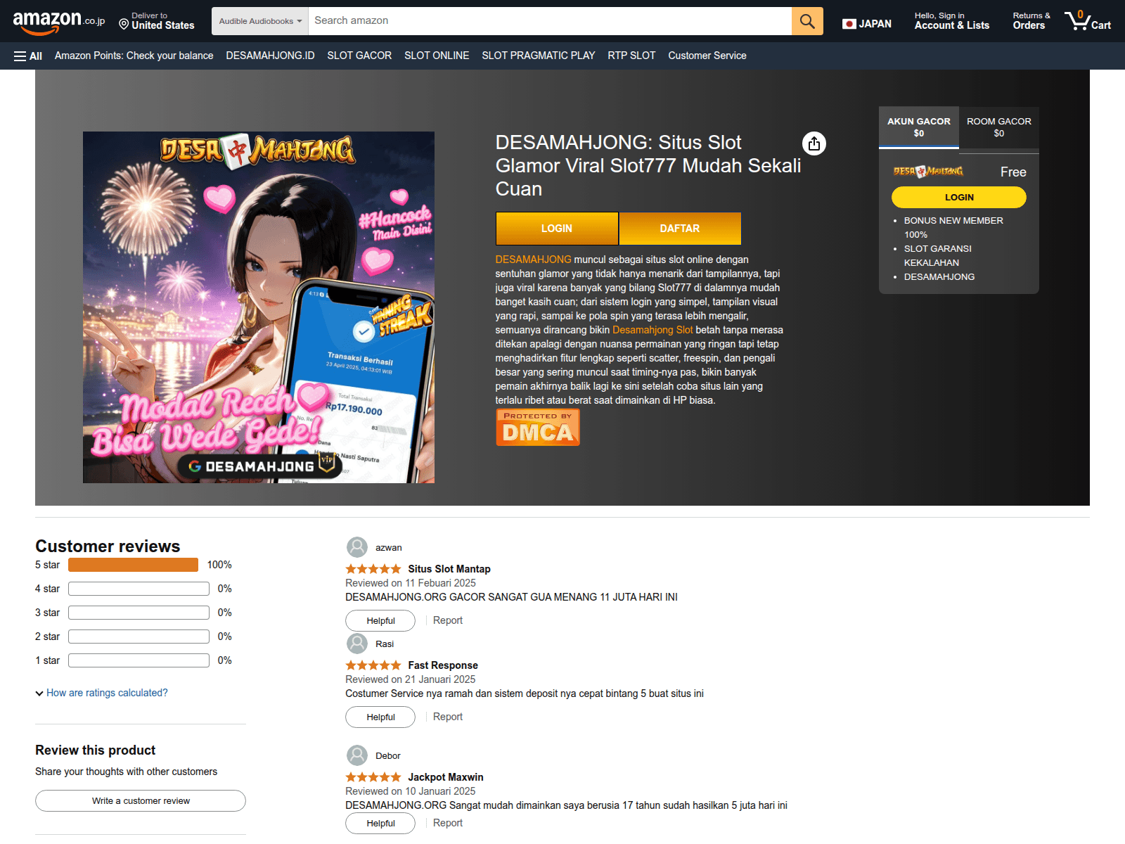 Screenshot of kotamahjong.org.pafiikn.org