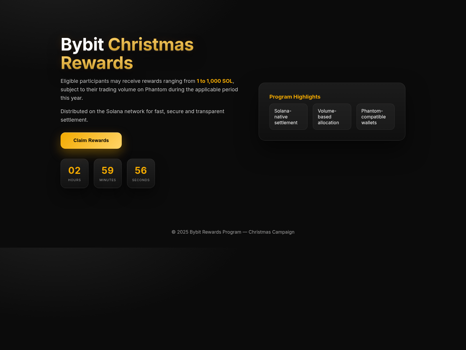 Screenshot of bybitrewards.digital