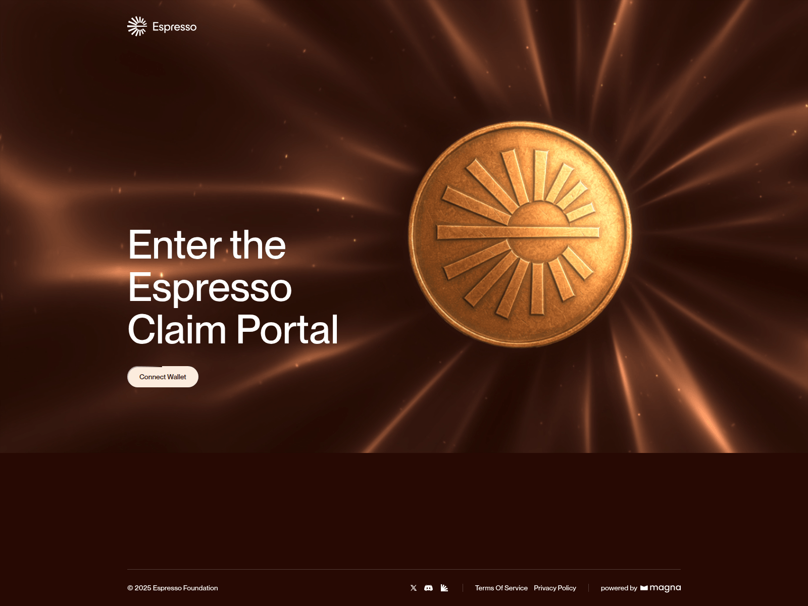 Screenshot of airdrop.espresso.claims
