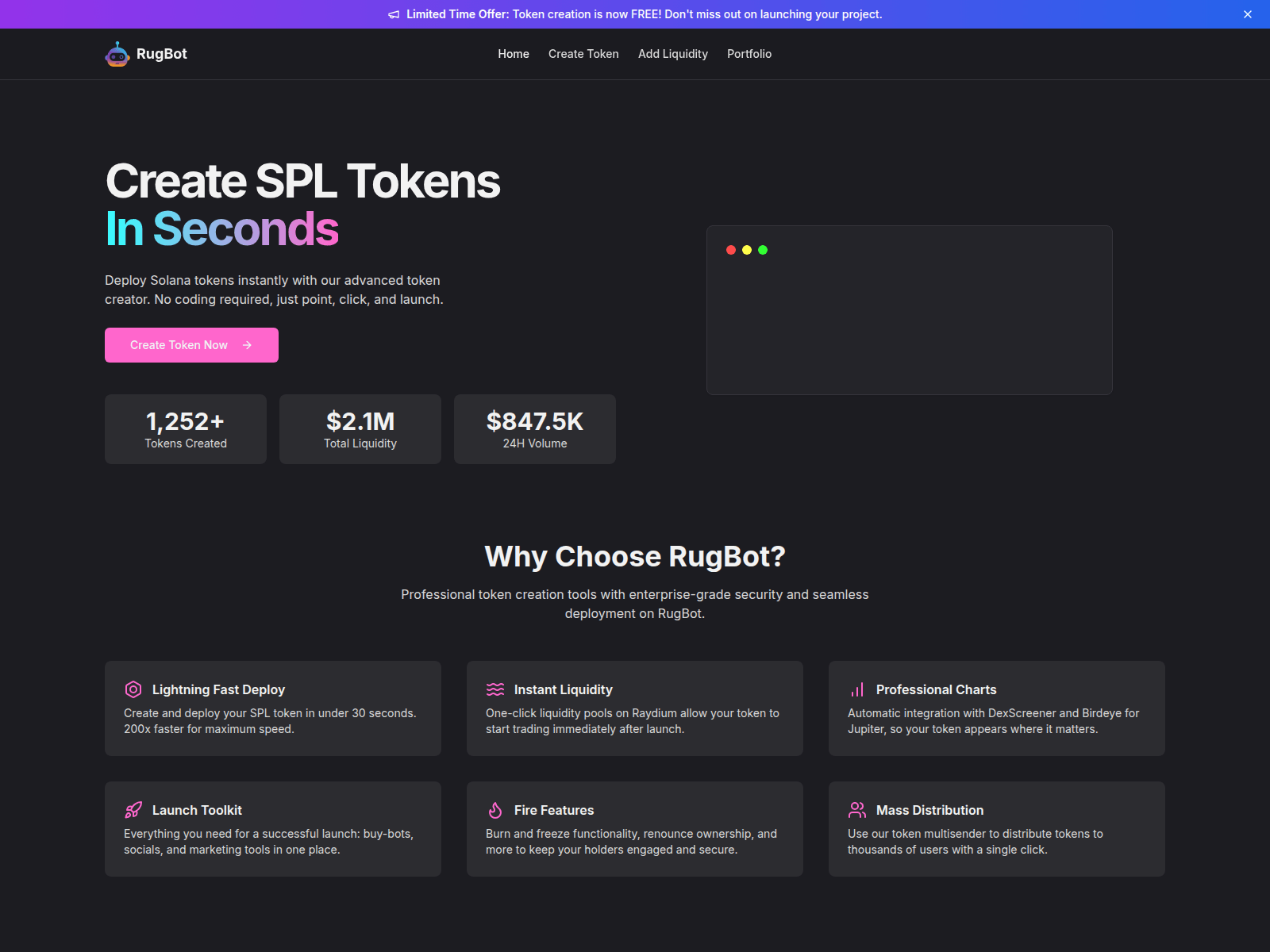 Screenshot of rugbot.io