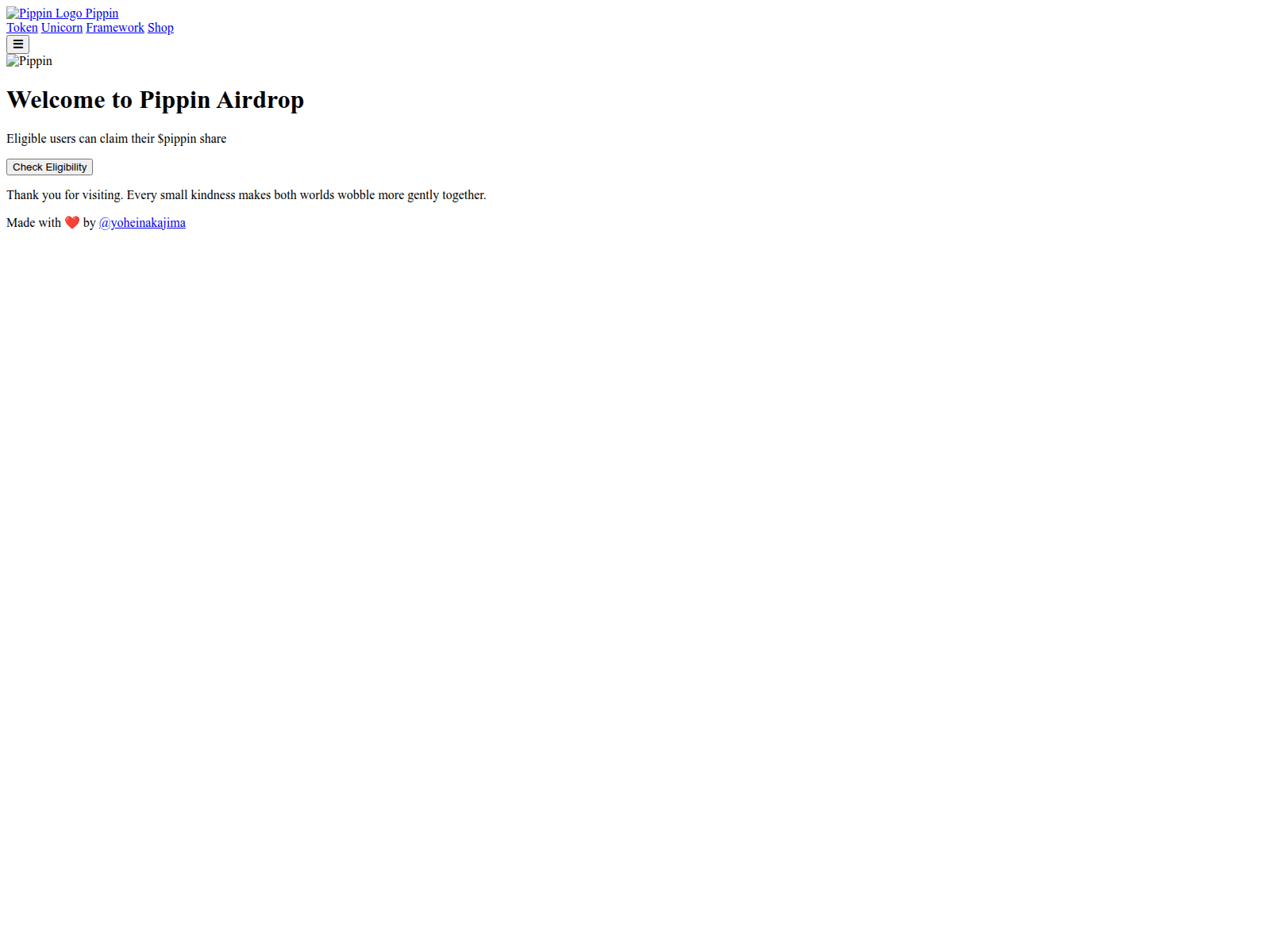 Screenshot of pippinlove.live