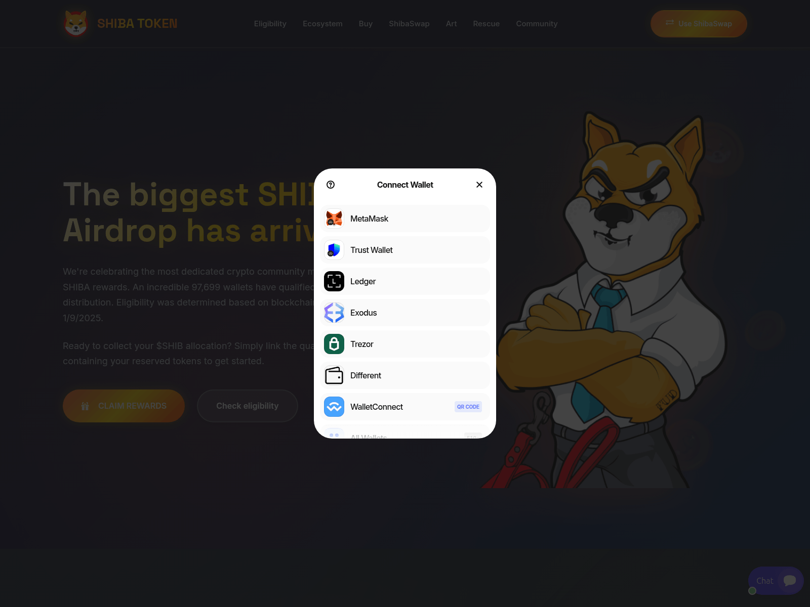 Screenshot of shiba-app.org