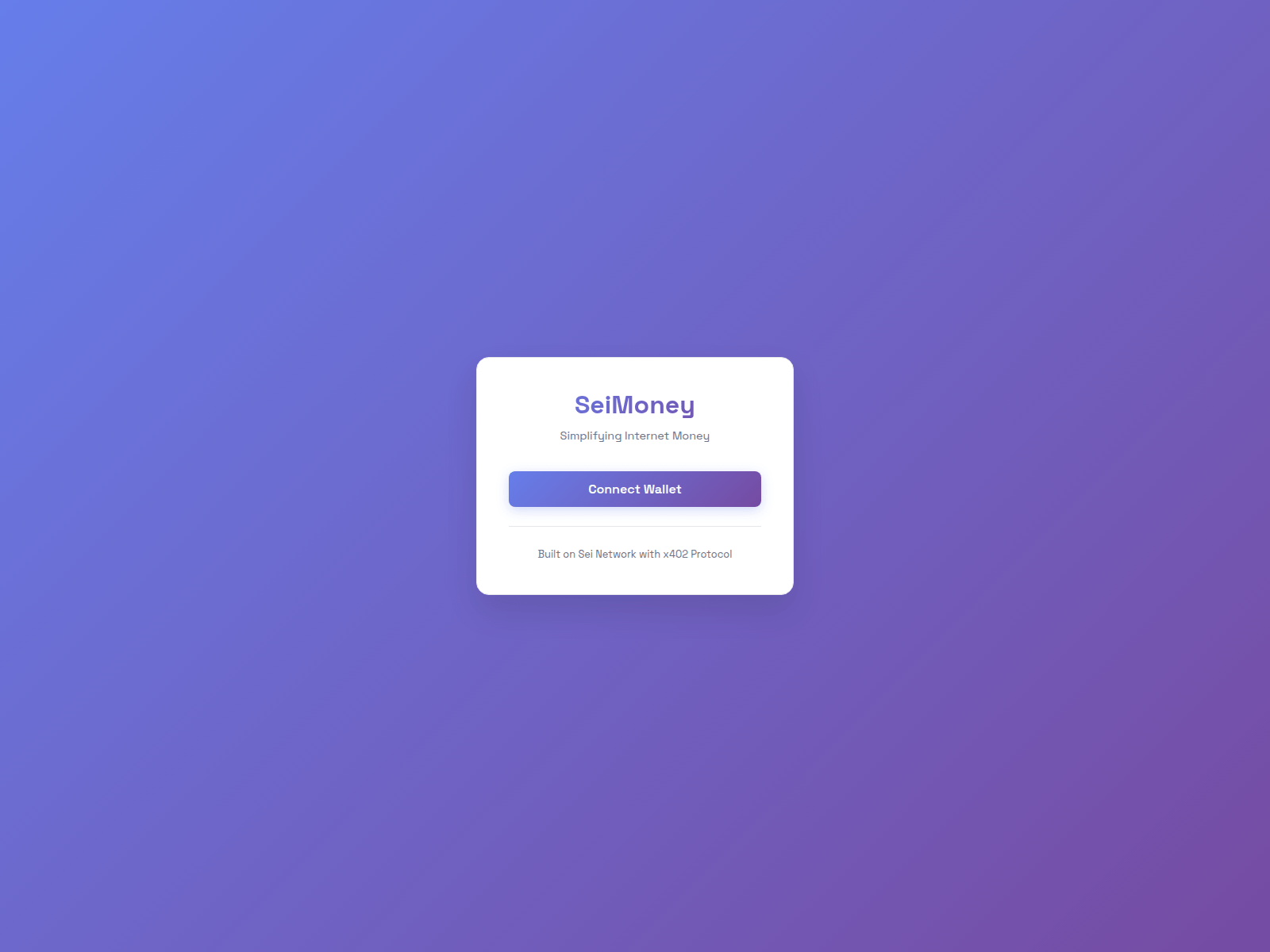 Screenshot of app.seimoney.link